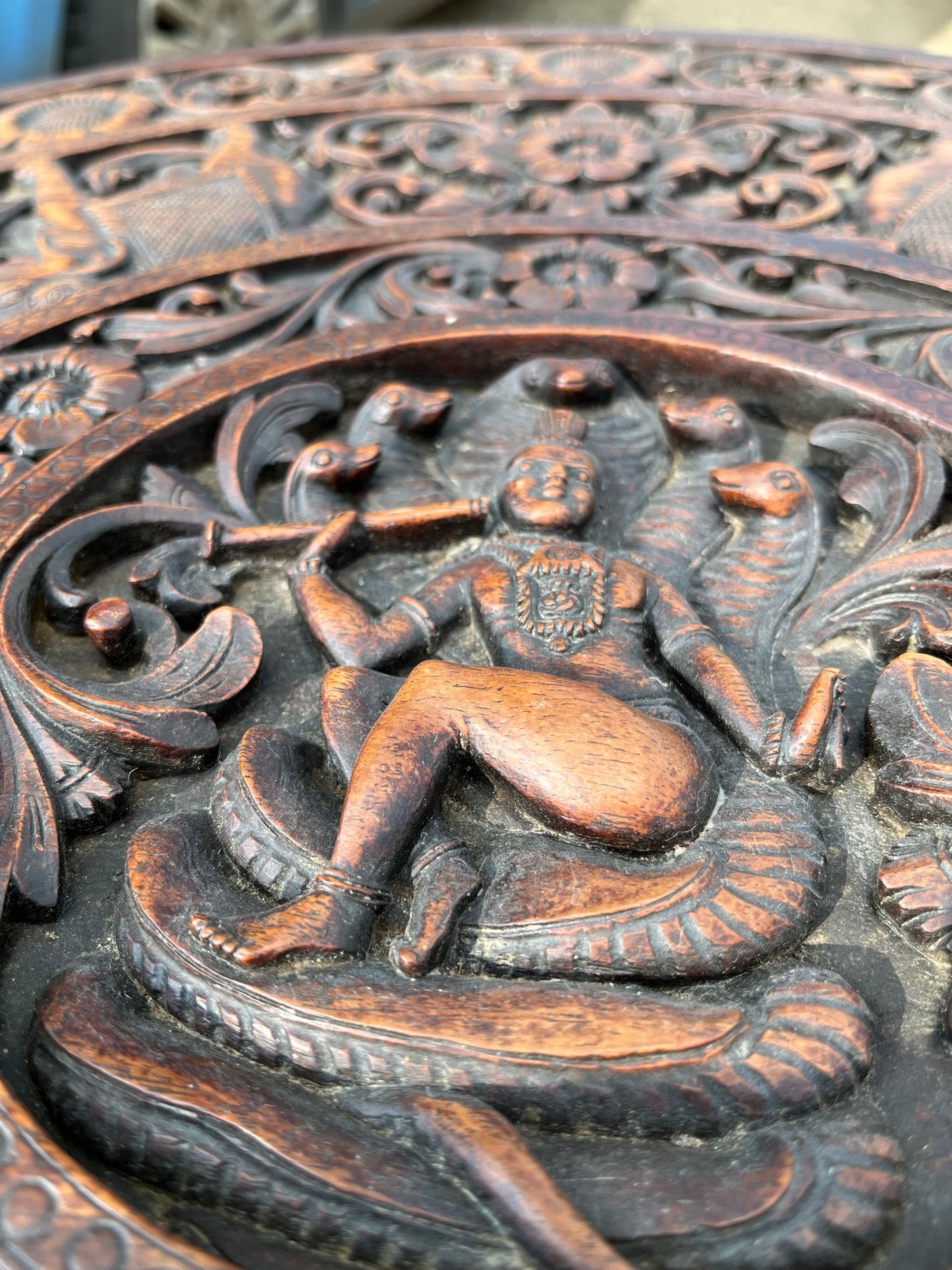 Good Burmese elephant table.