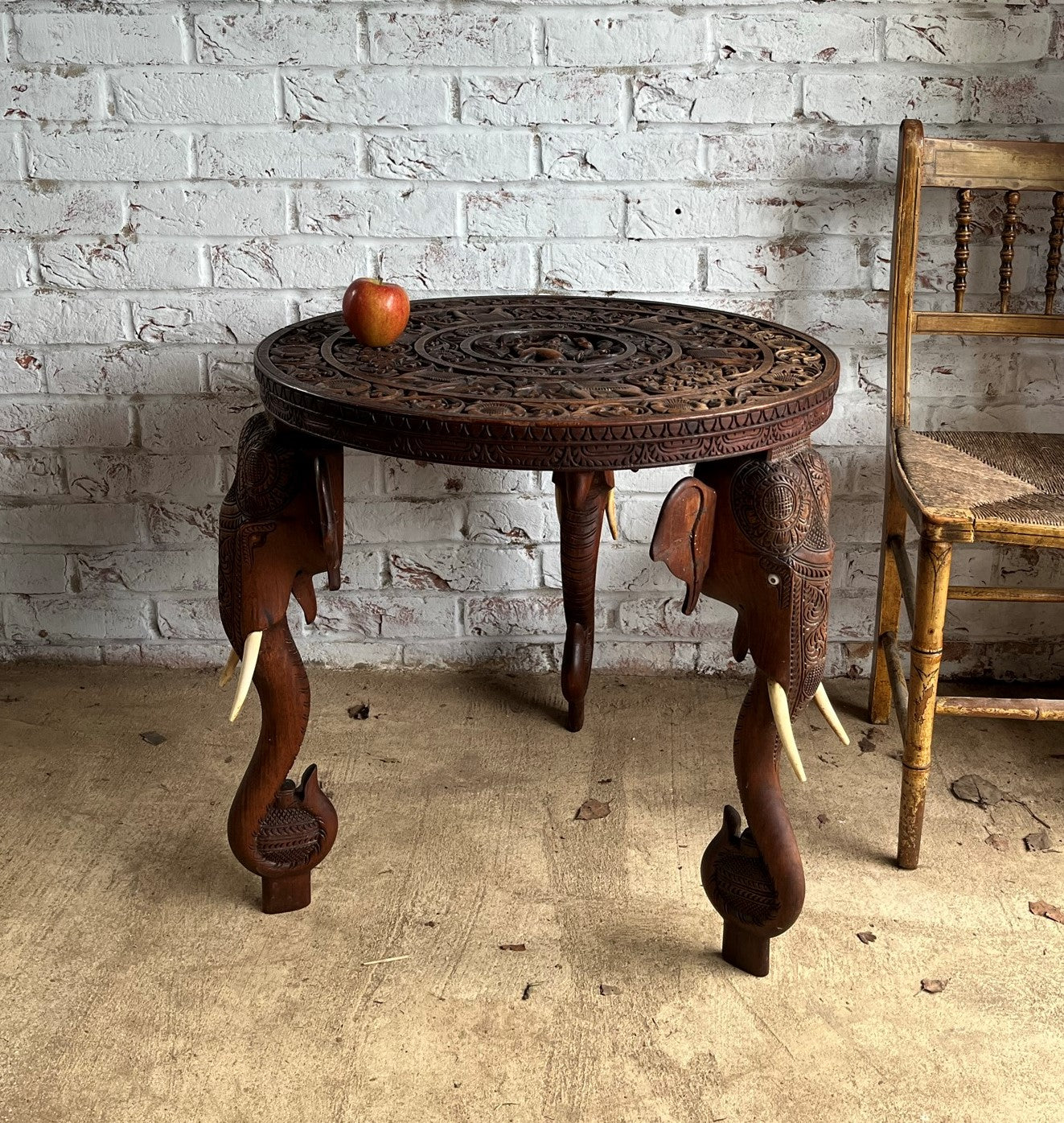 Good Burmese elephant table.