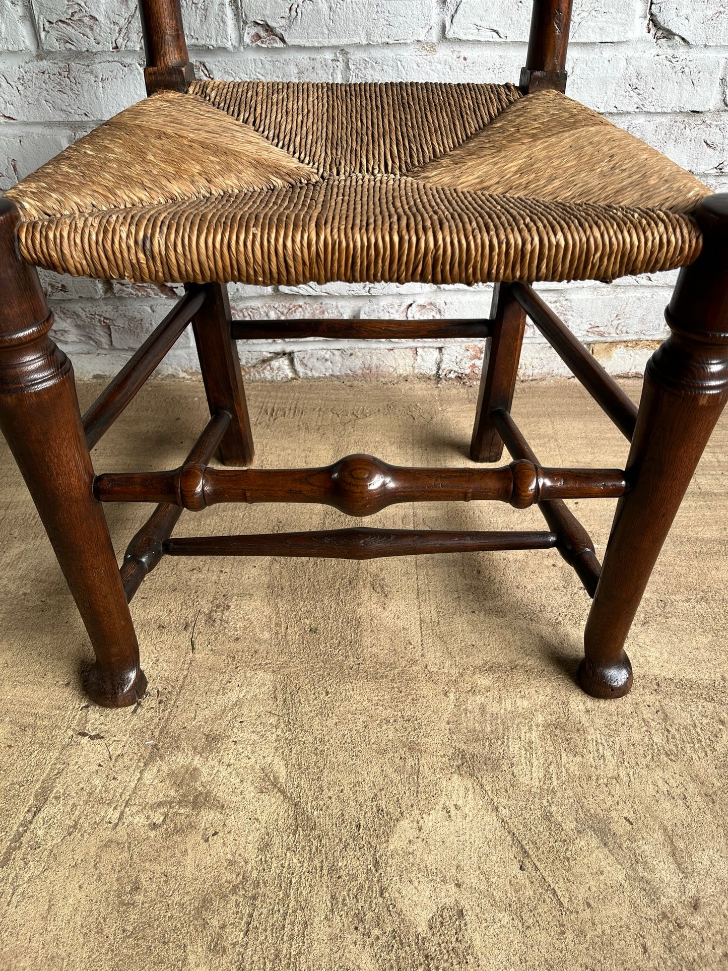 19th century spindle back chair.