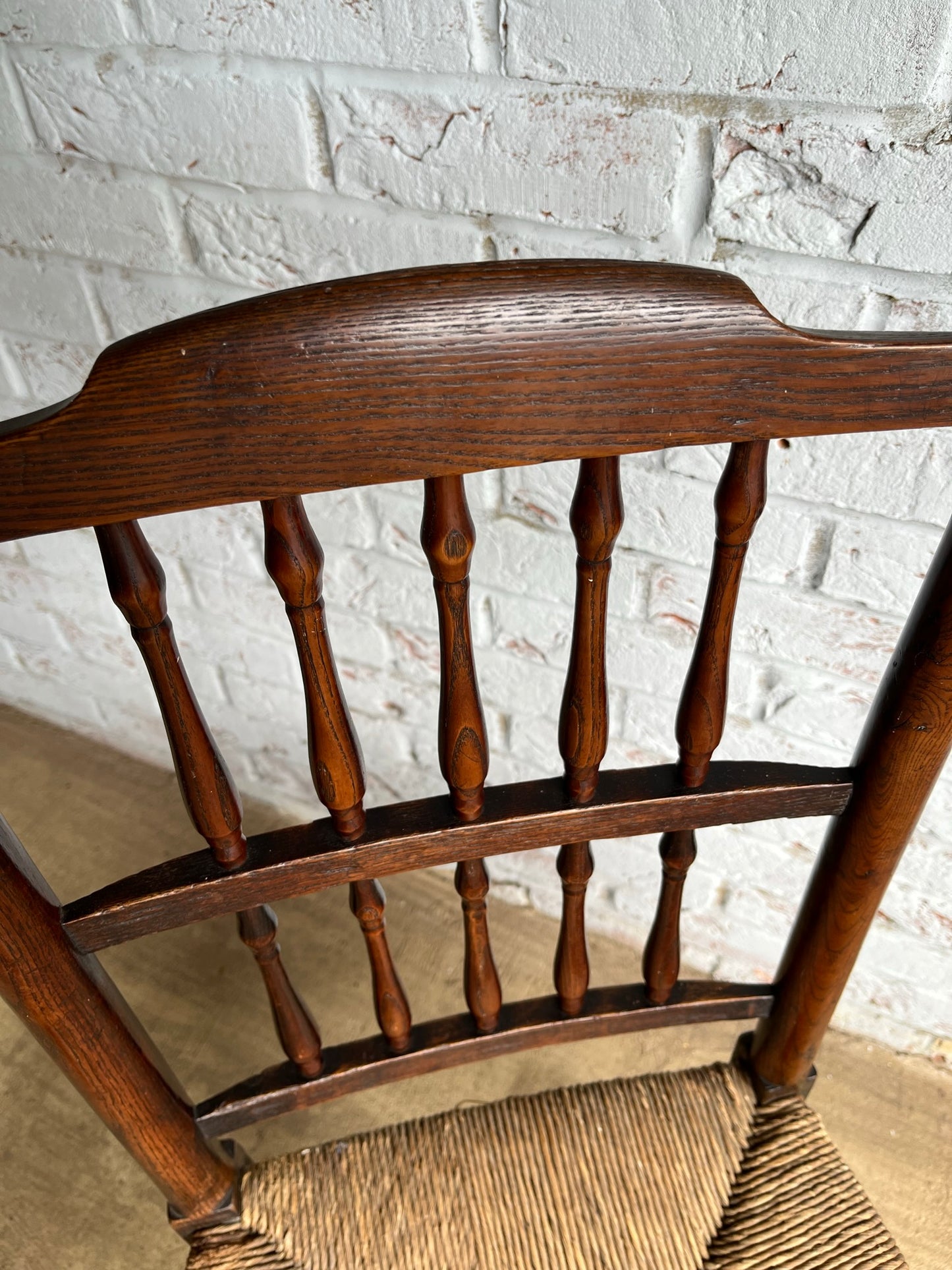 19th century spindle back chair.