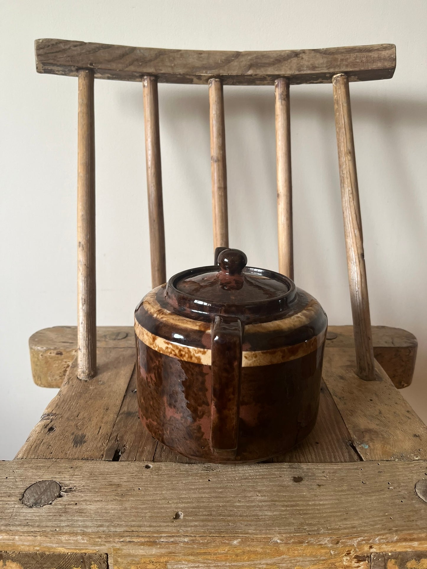 Large antique/vintage Irish teapot from Esker Monastery, Athenry.