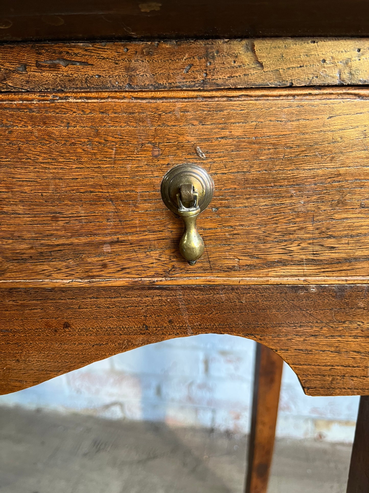 Early 19th century fruitwood side table.