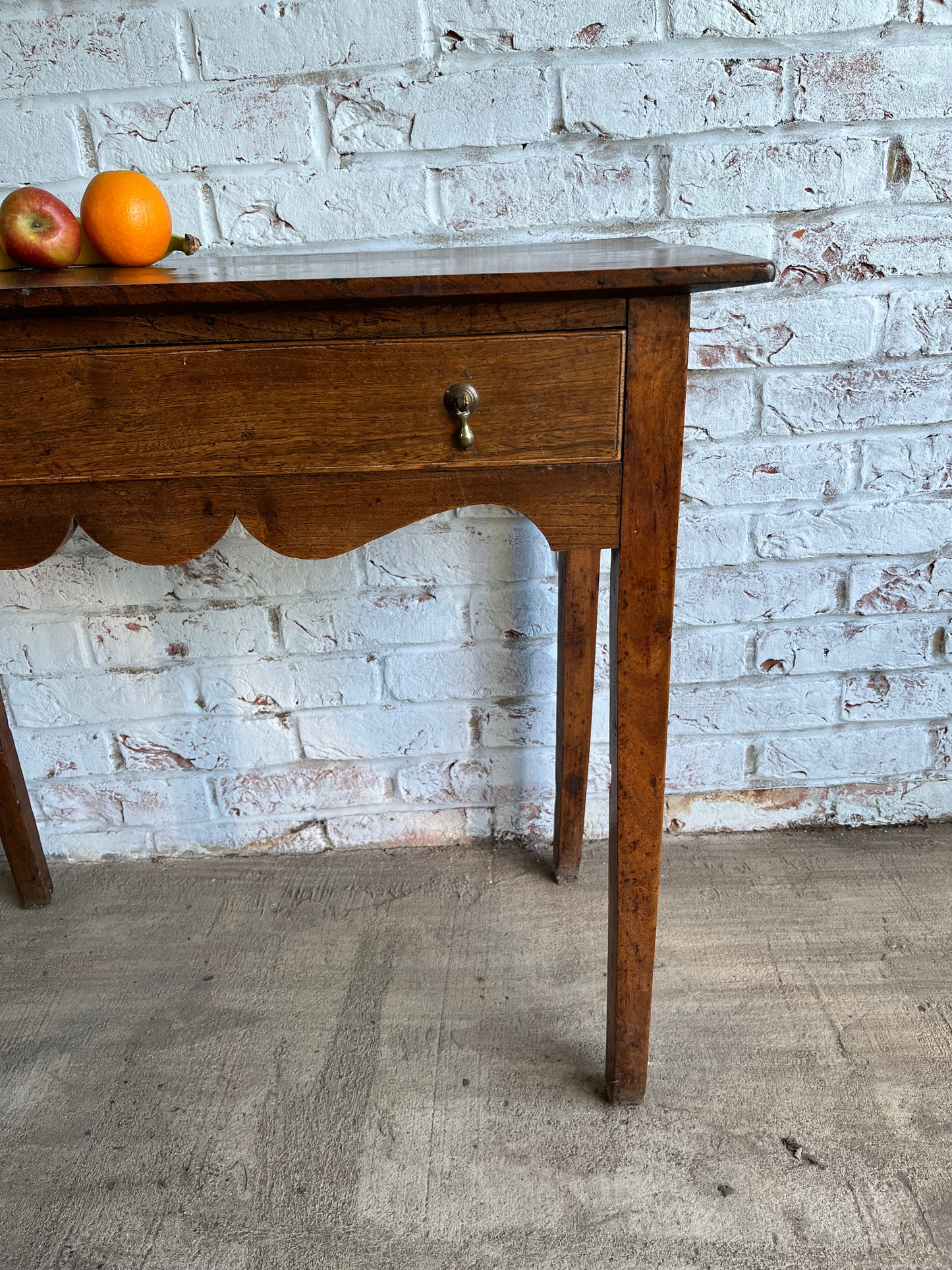 Early 19th century fruitwood side table.
