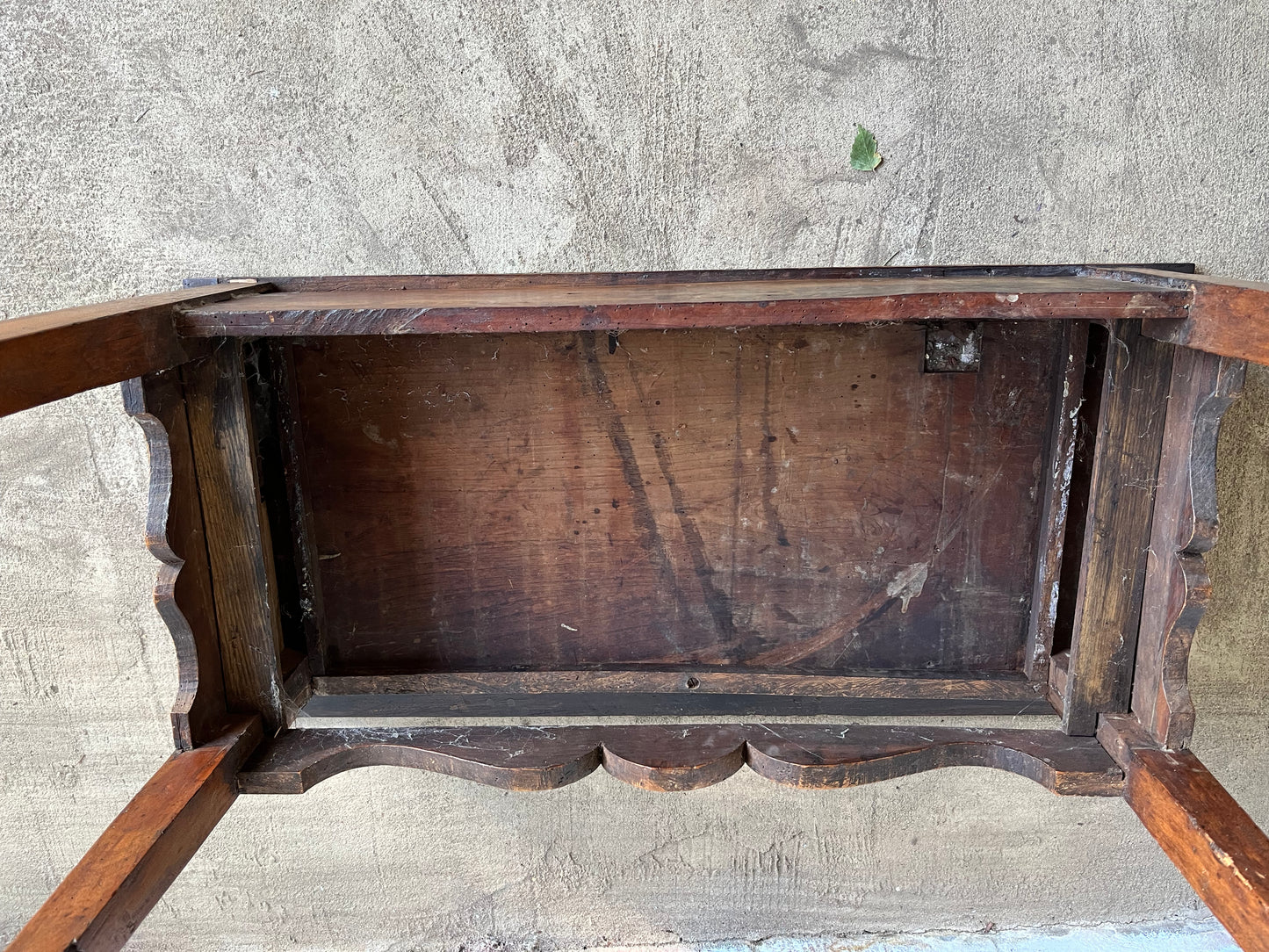 Early 19th century fruitwood side table.