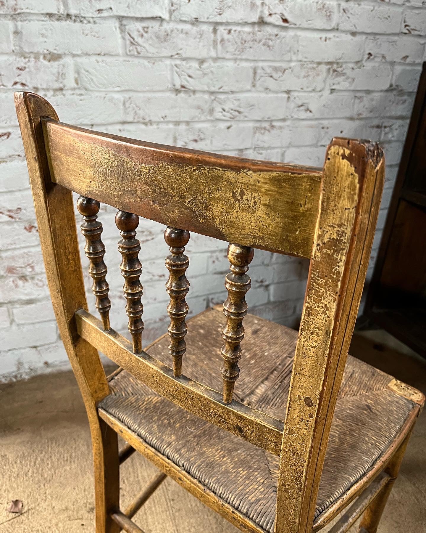 Early 19th century painted side chair.