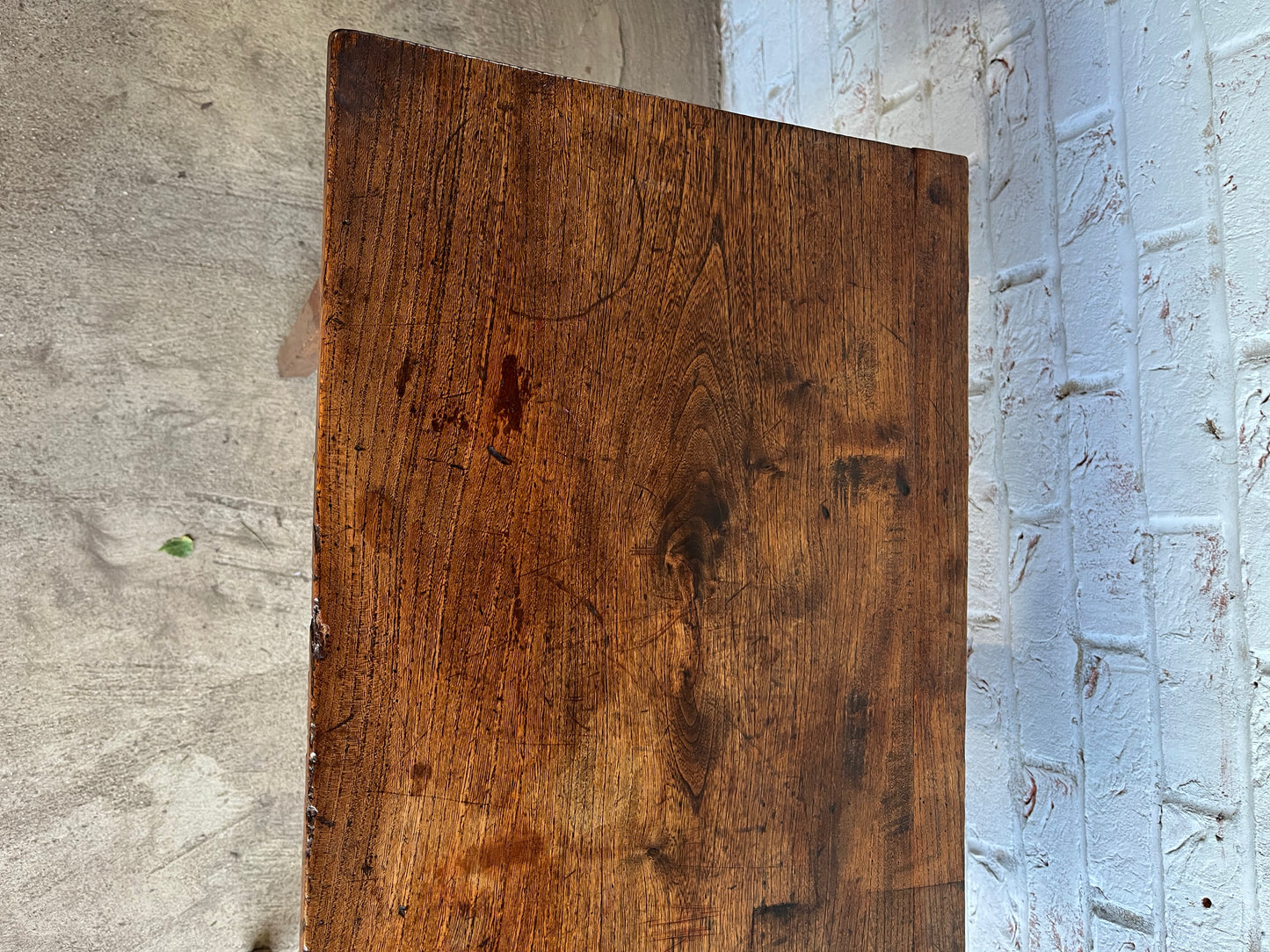 Early 19th century fruitwood side table.