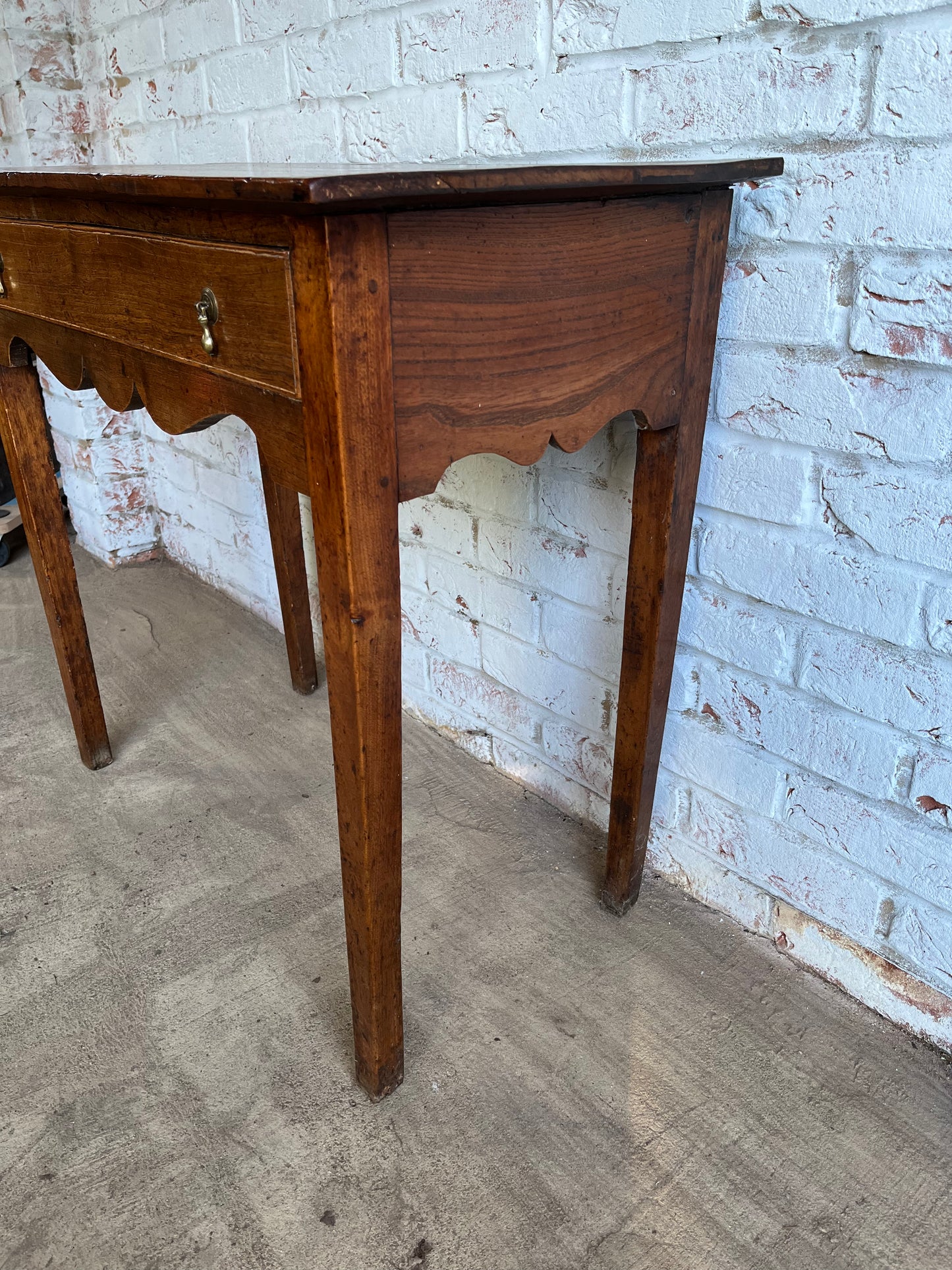 Early 19th century fruitwood side table.