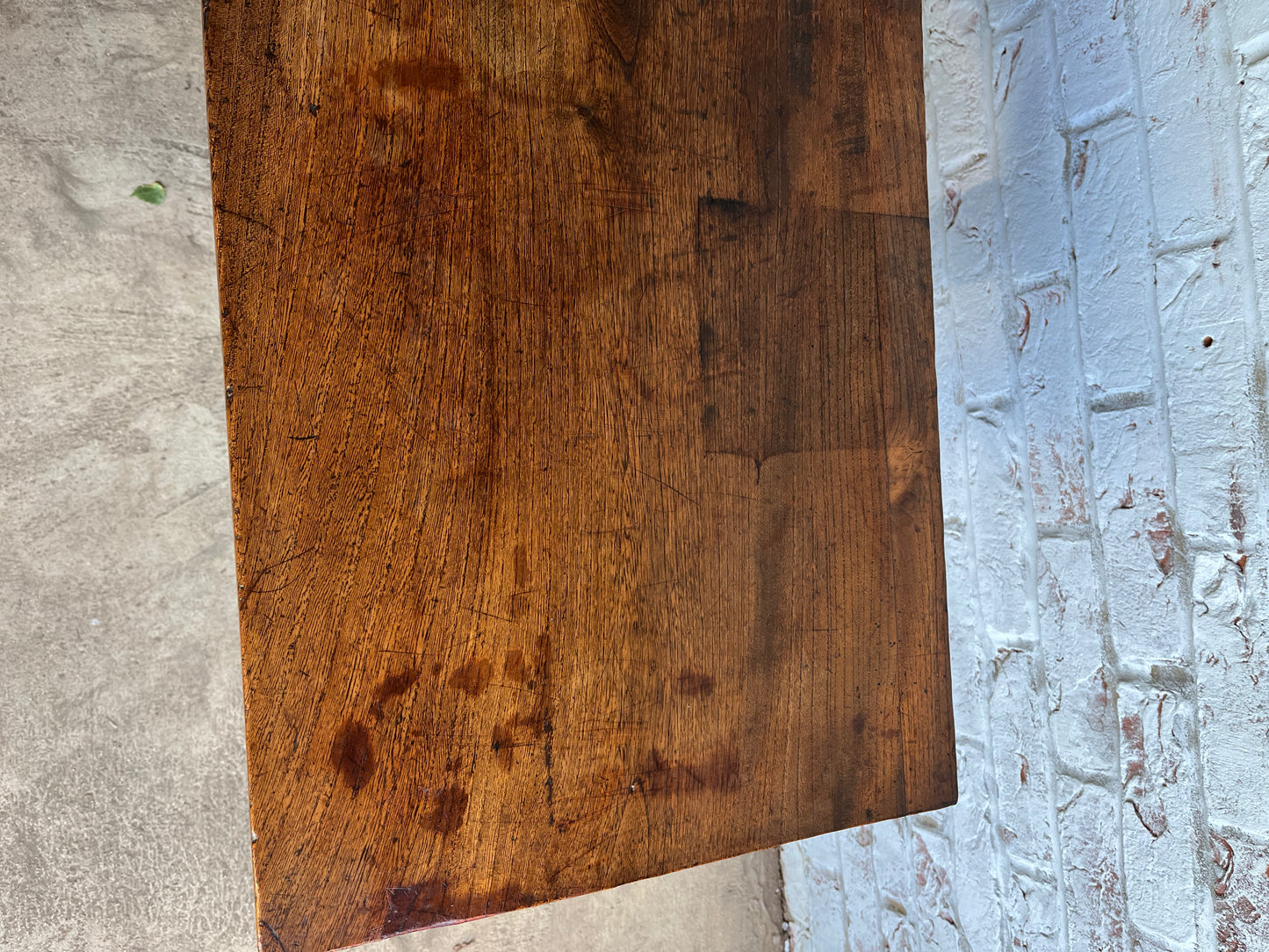 Early 19th century fruitwood side table.