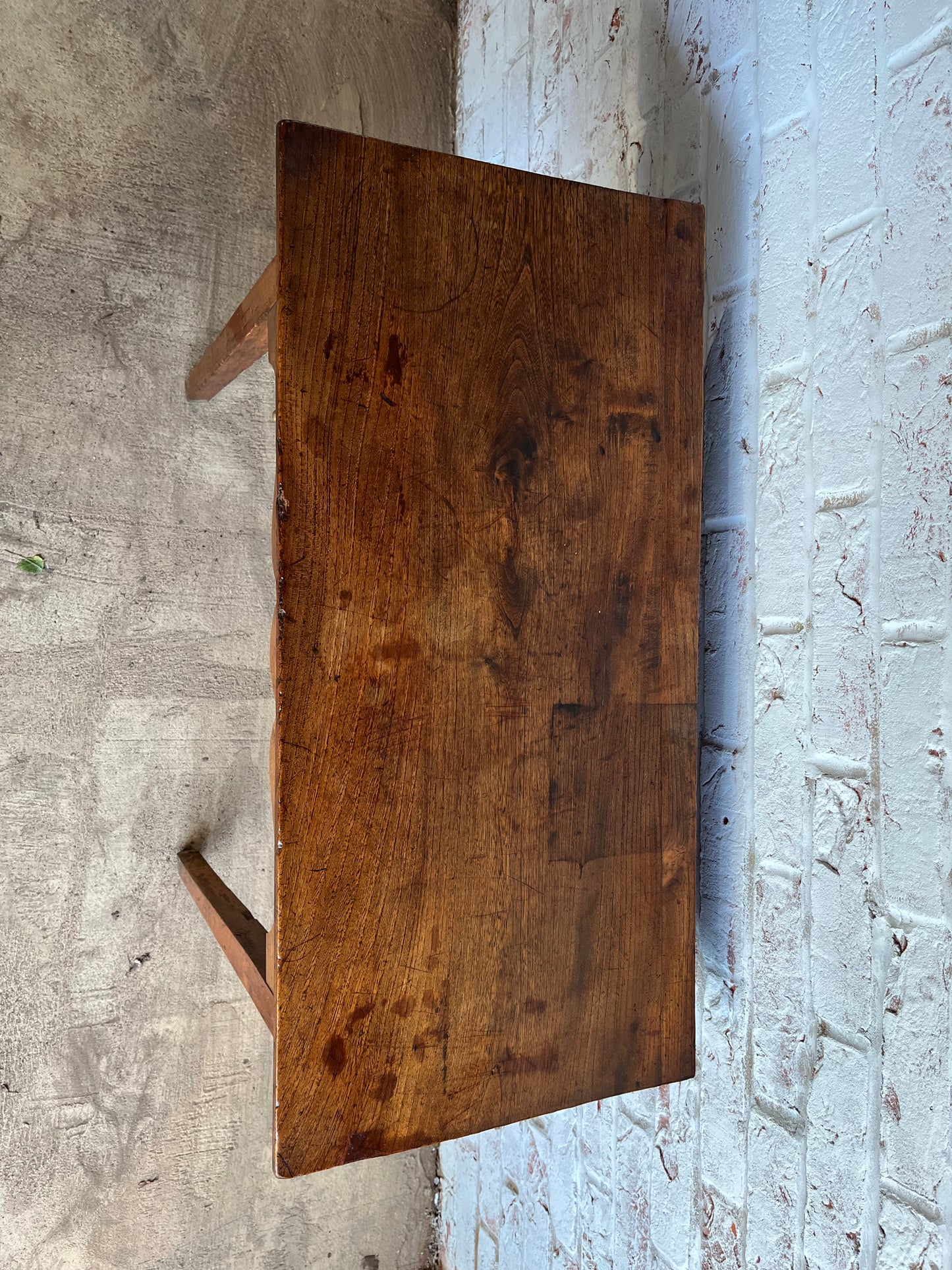 Early 19th century fruitwood side table.
