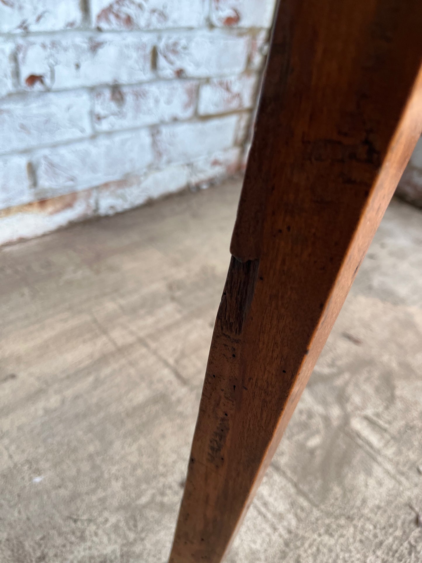 Early 19th century fruitwood side table.