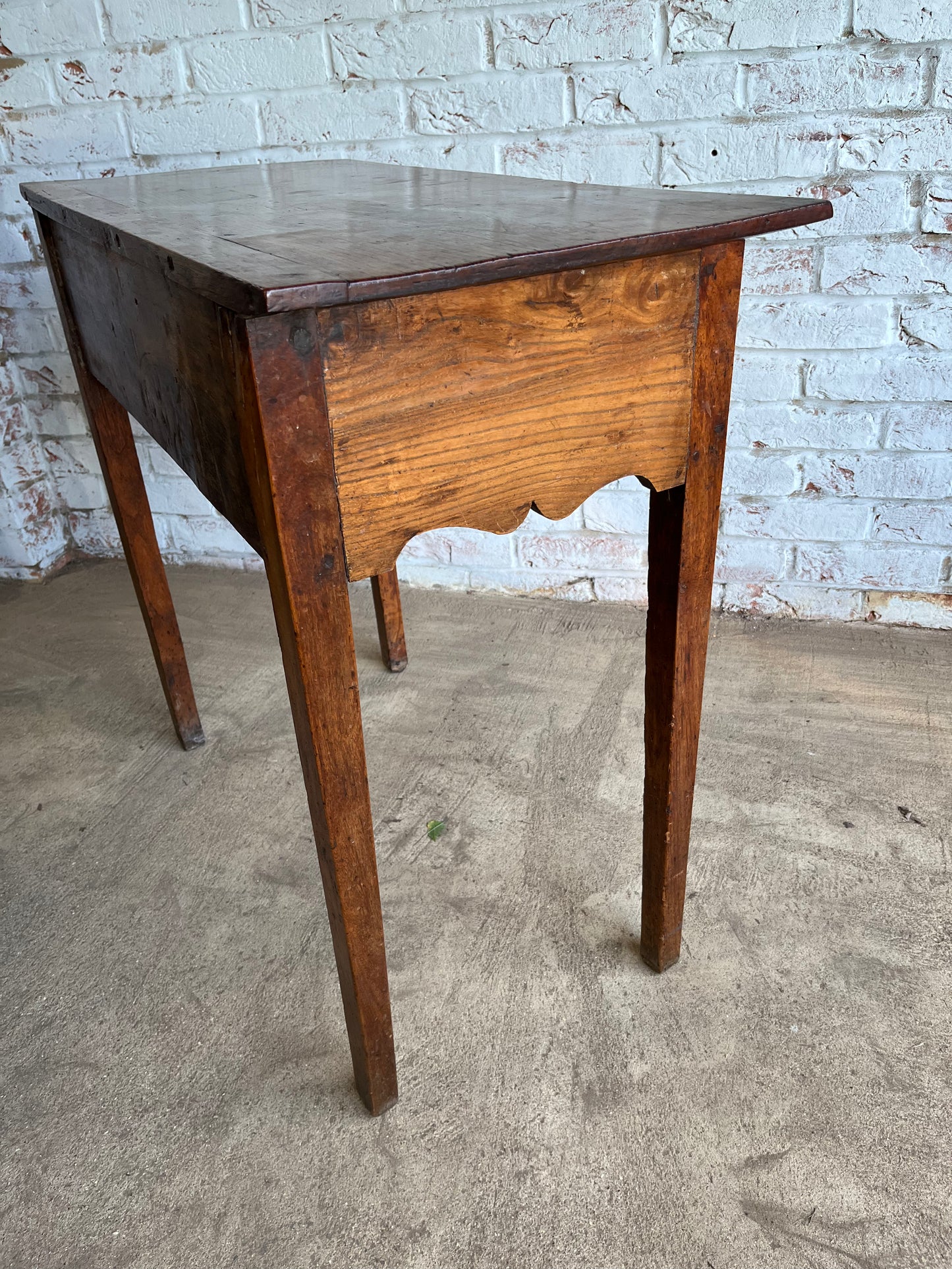 Early 19th century fruitwood side table.