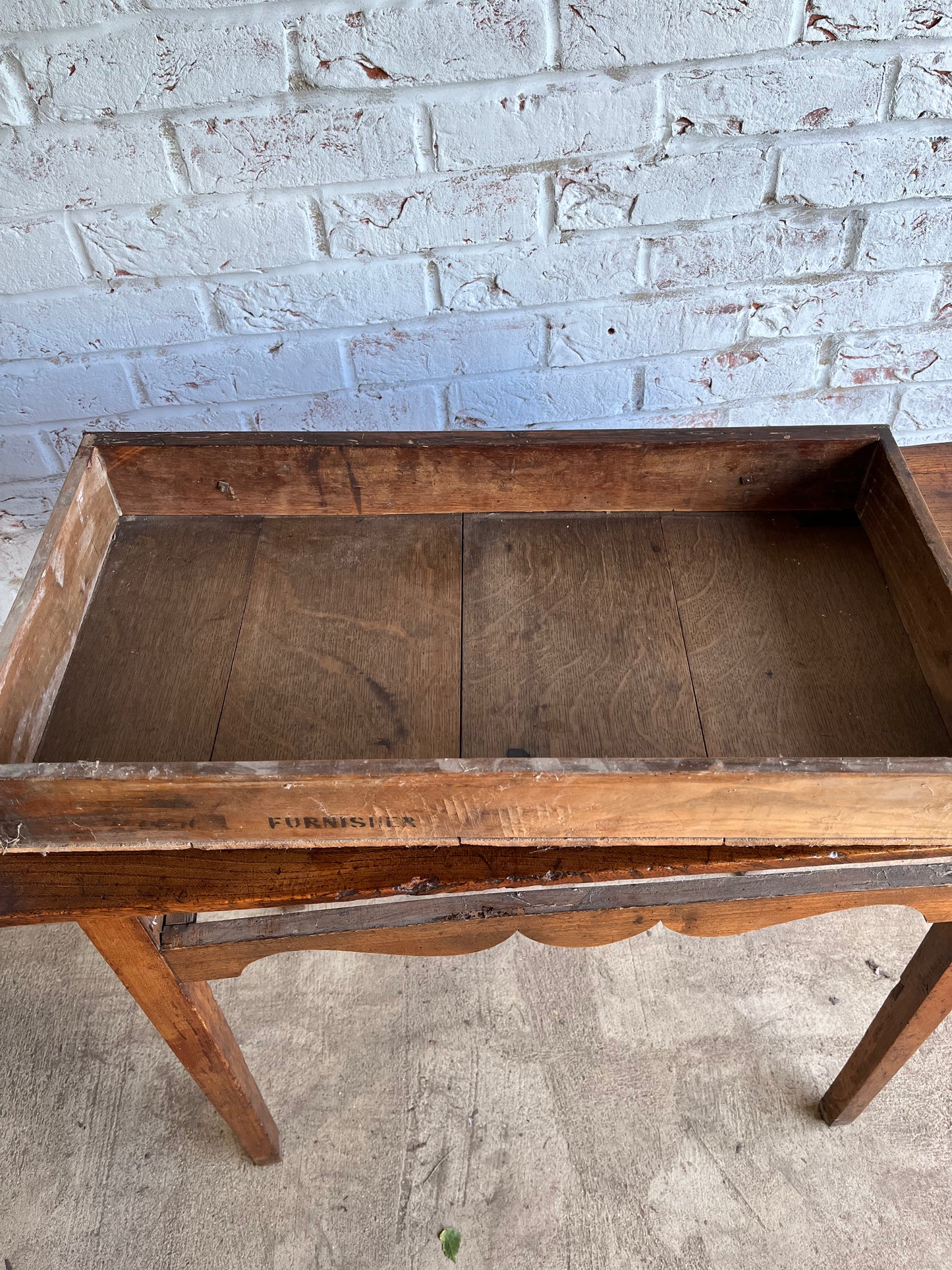 Early 19th century fruitwood side table.