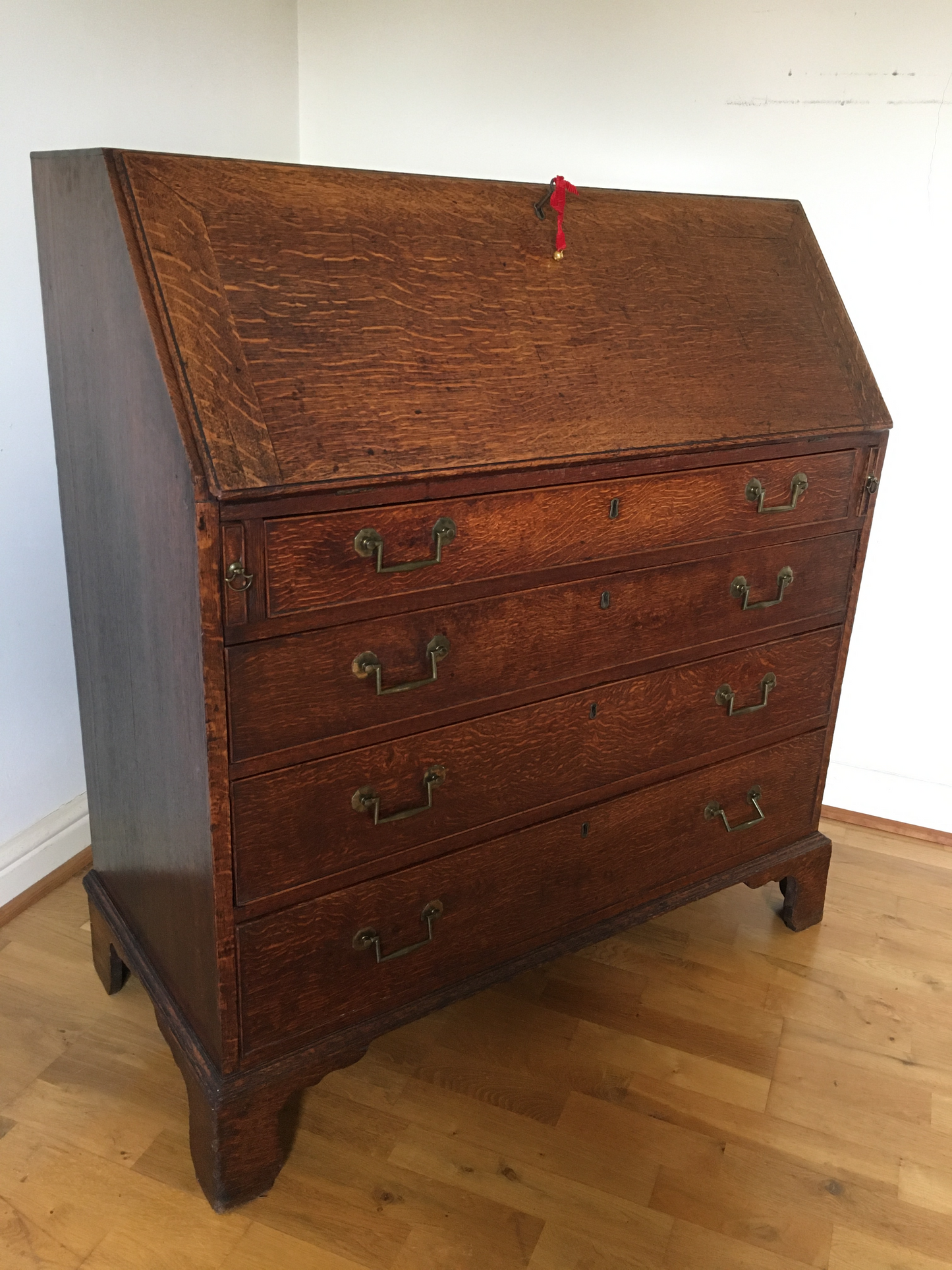 18th century oak bureau