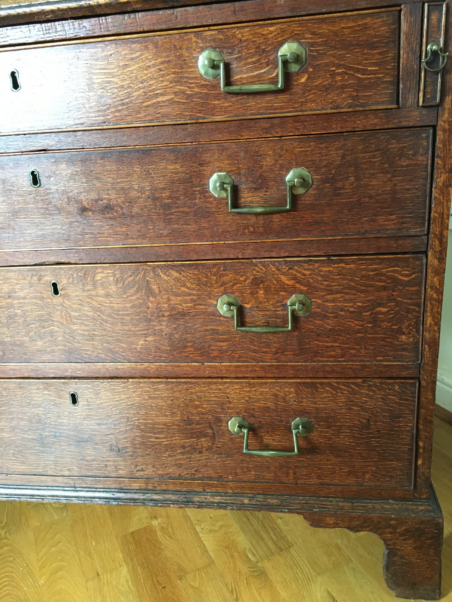 18th century oak bureau