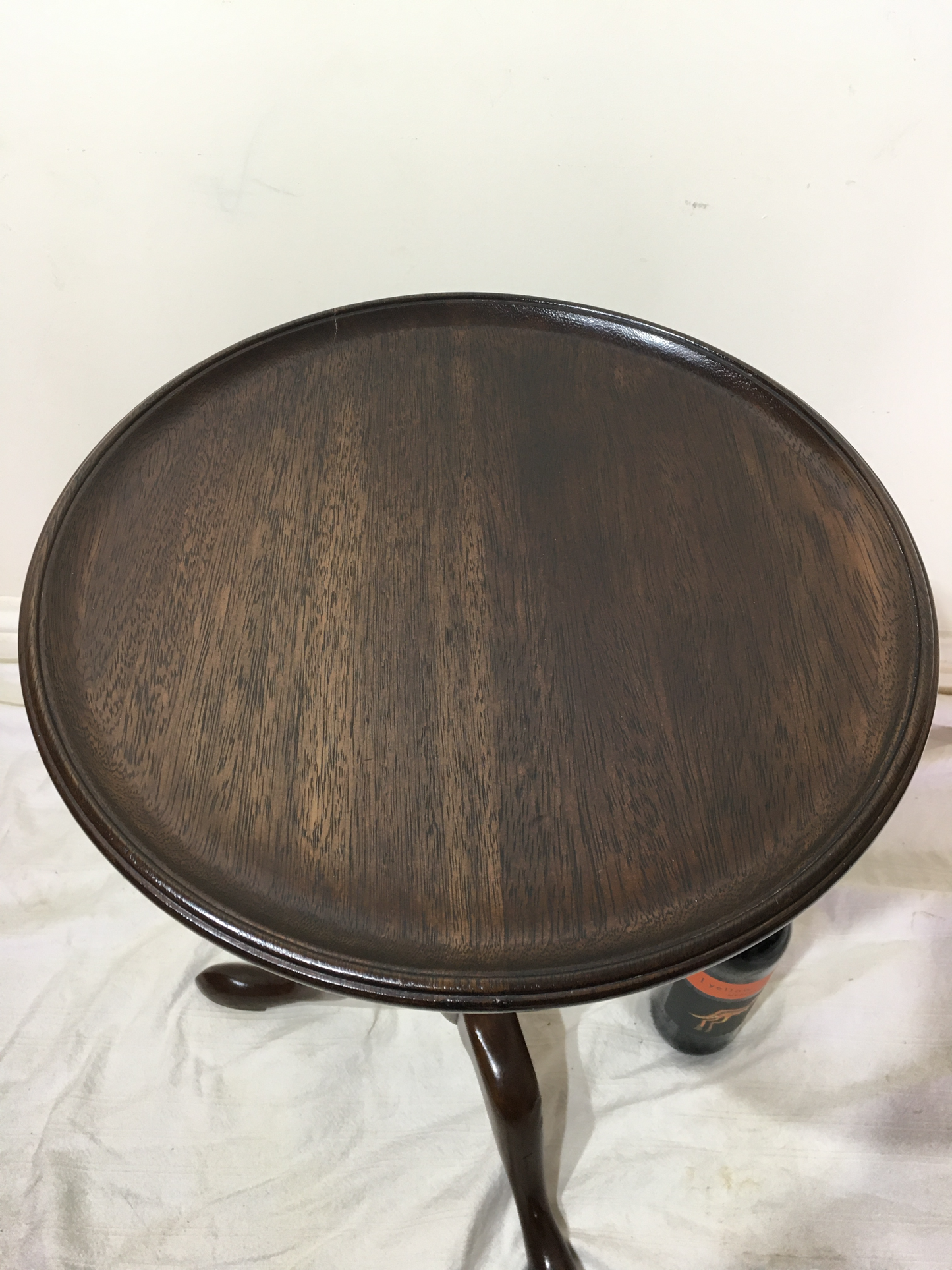 Late Victorian mahogany tripod/wine table