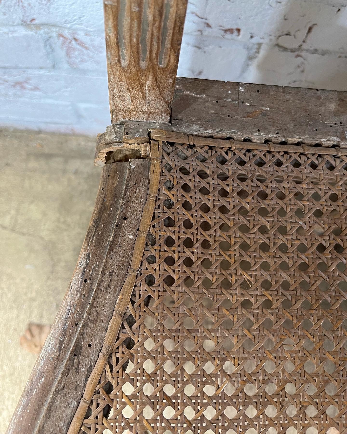 Pair of late 19th century French lyre-back side chairs.