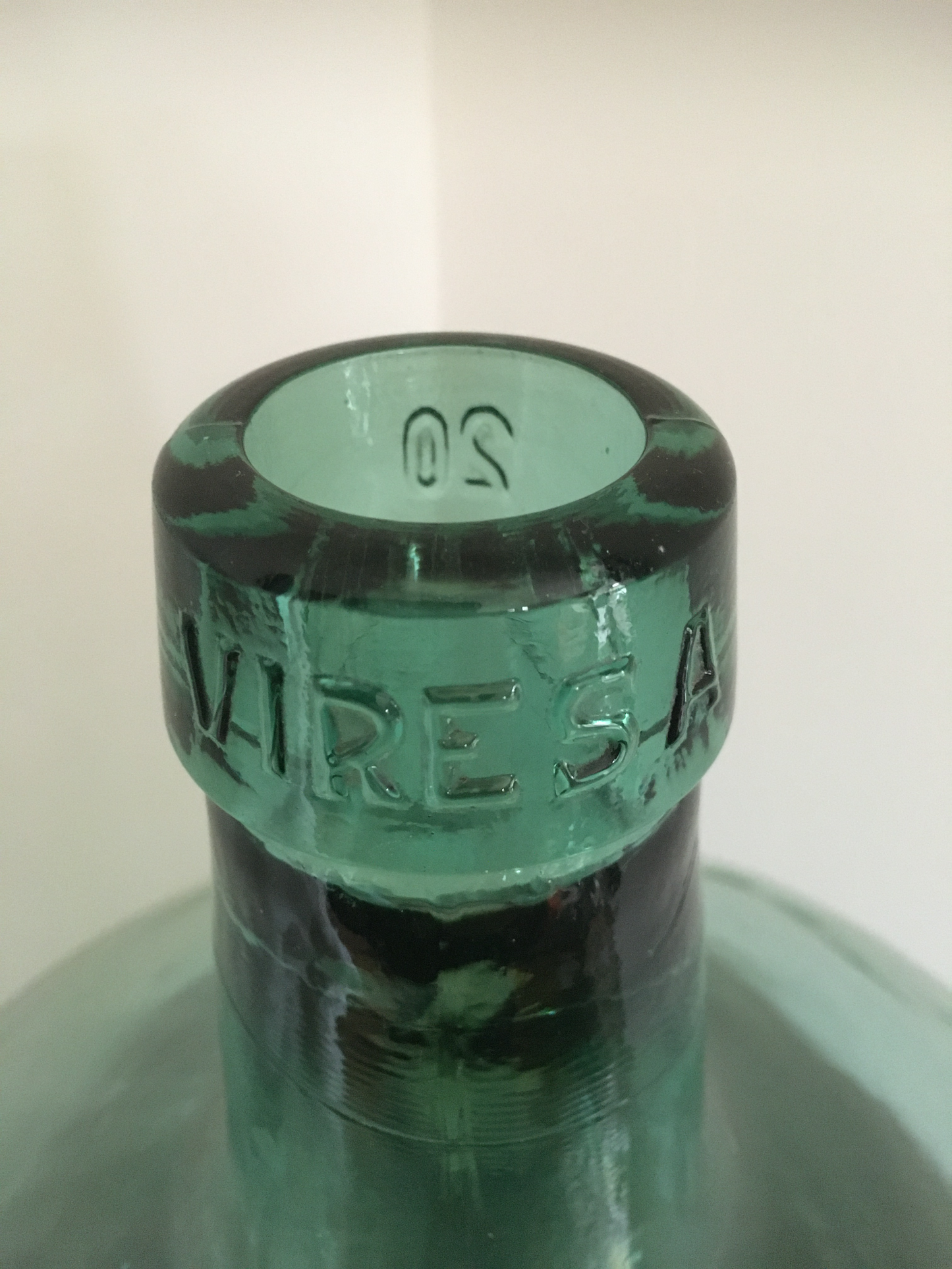 Rare large vintage 20 litre Viresa demijohn bottle