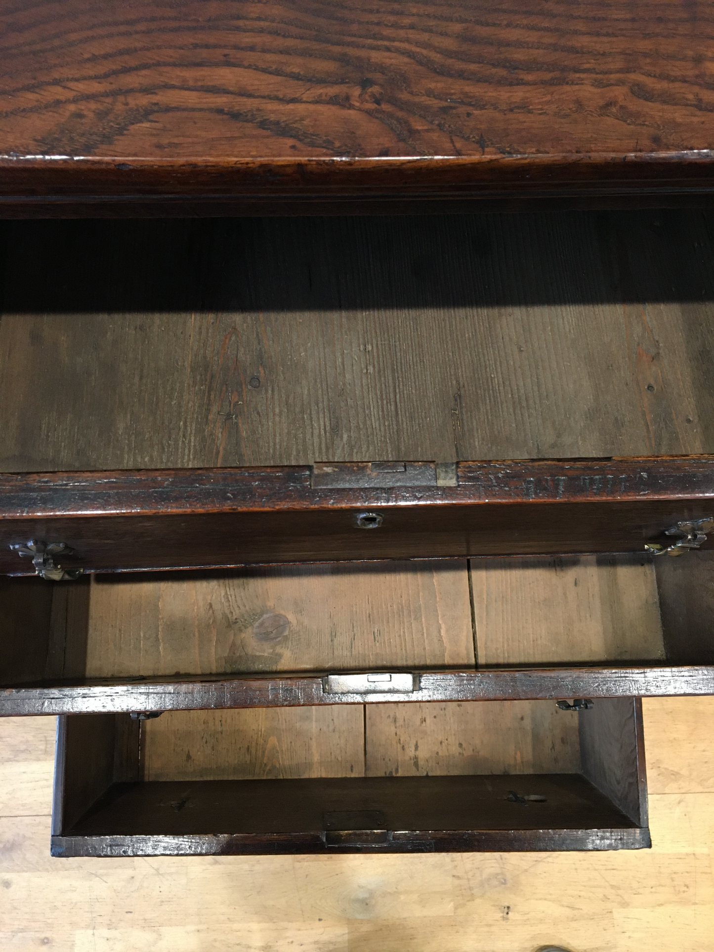 18th century oak chest of drawers