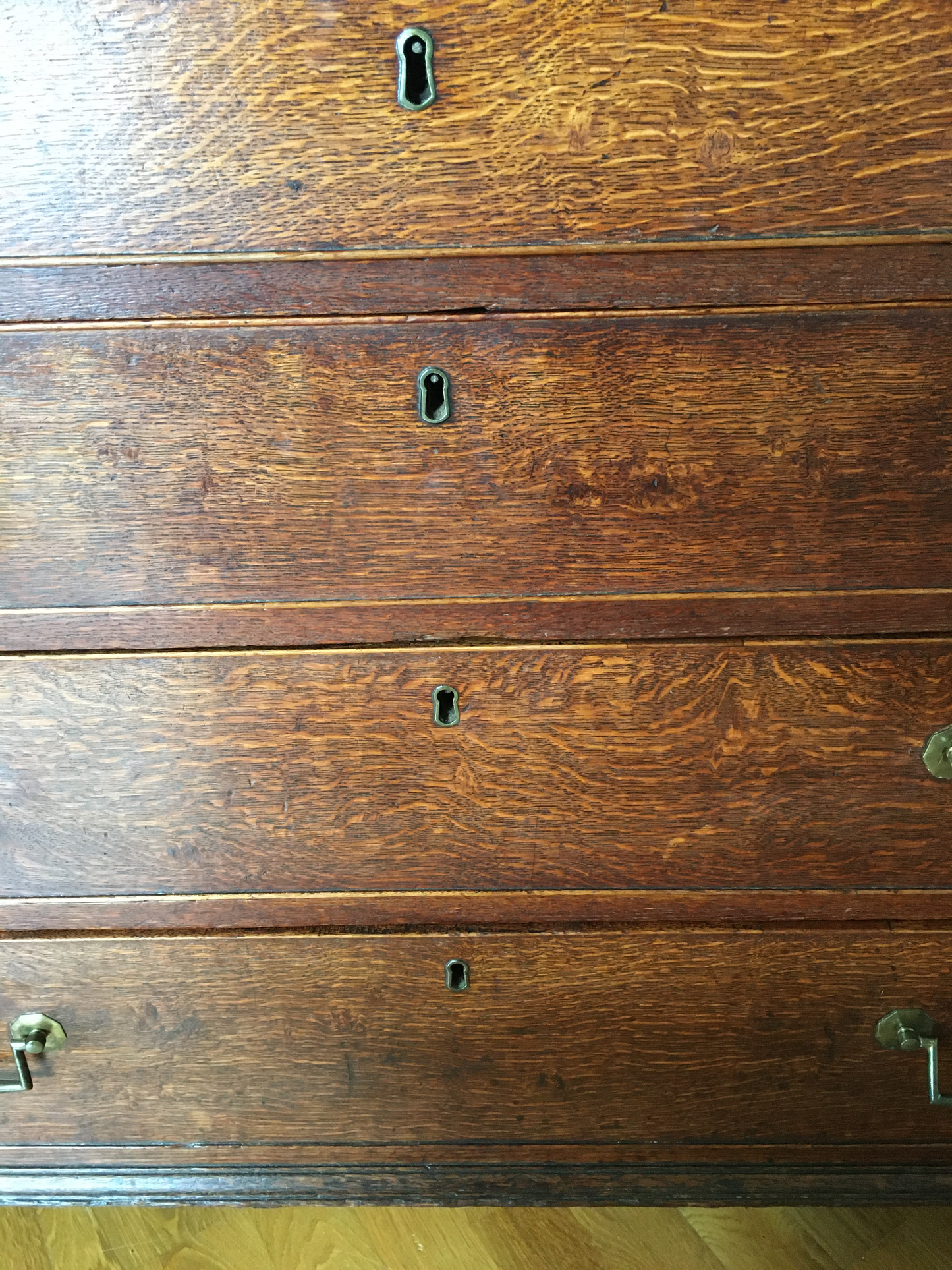 18th century oak bureau