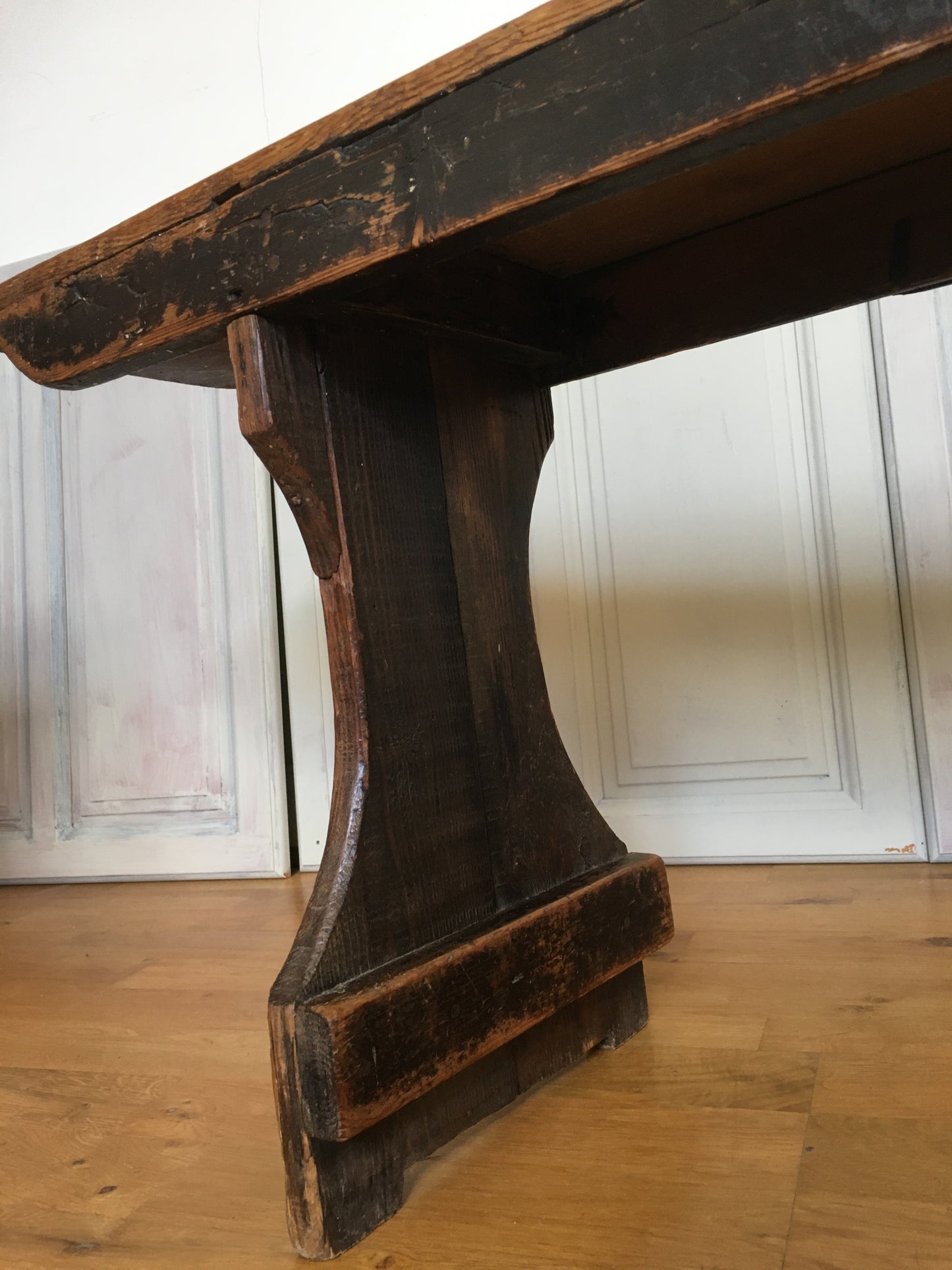 Victorian pine bench