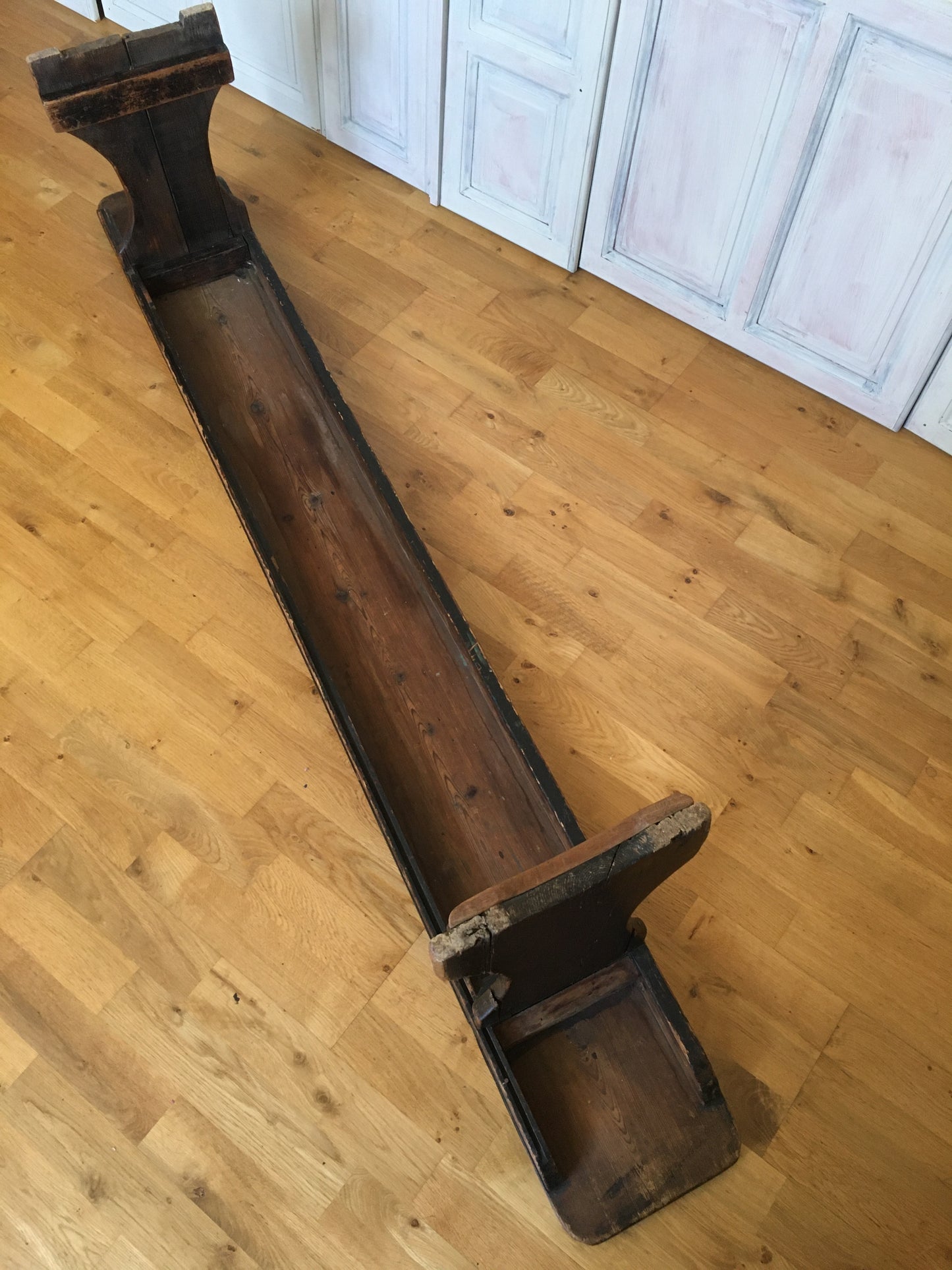 Victorian pine bench