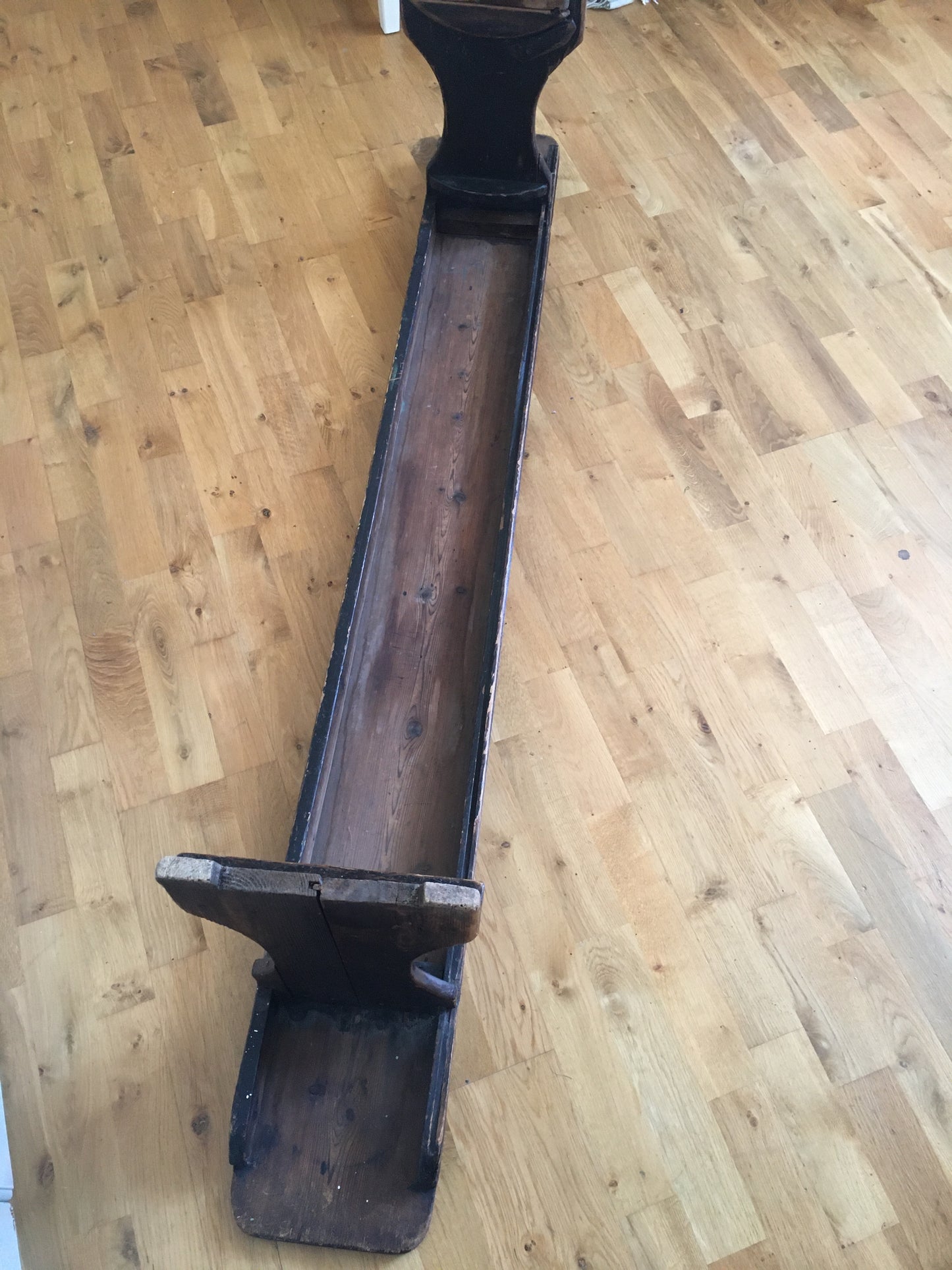 Victorian pine bench