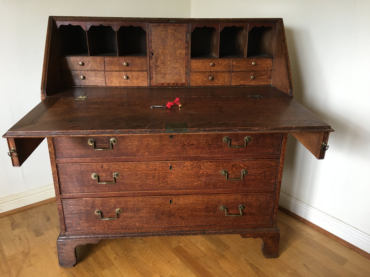 18th century oak bureau