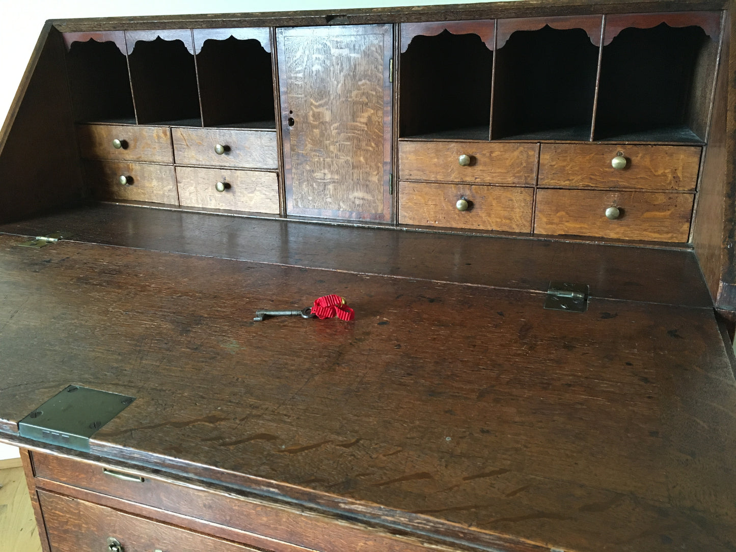 18th century oak bureau