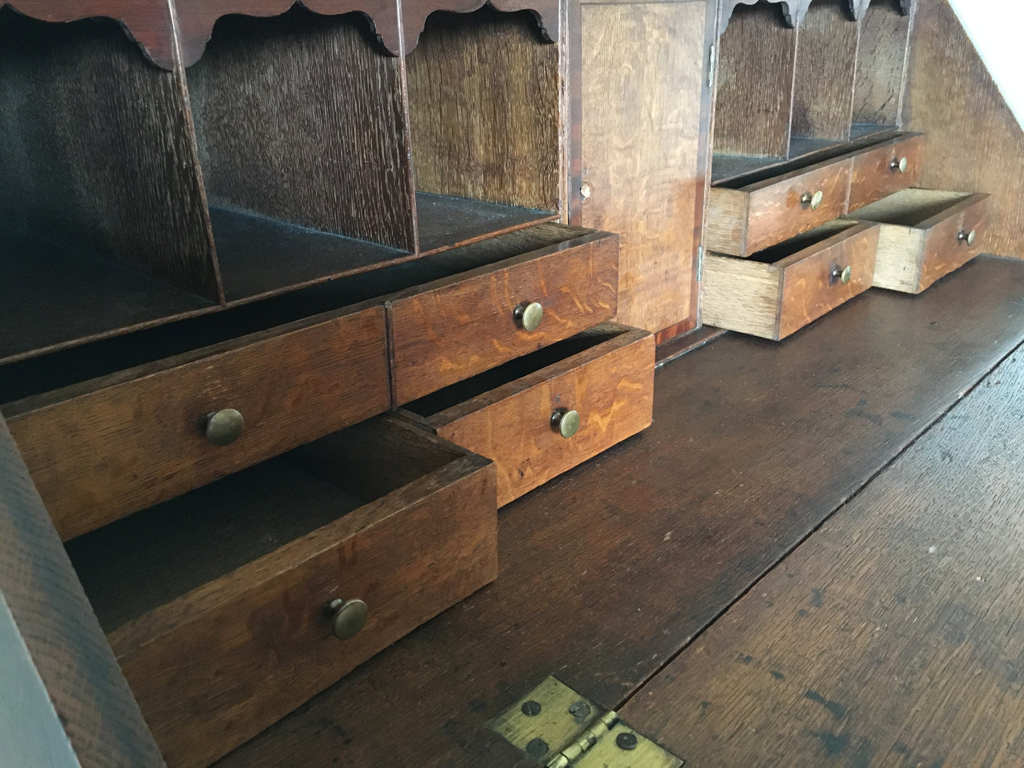18th century oak bureau