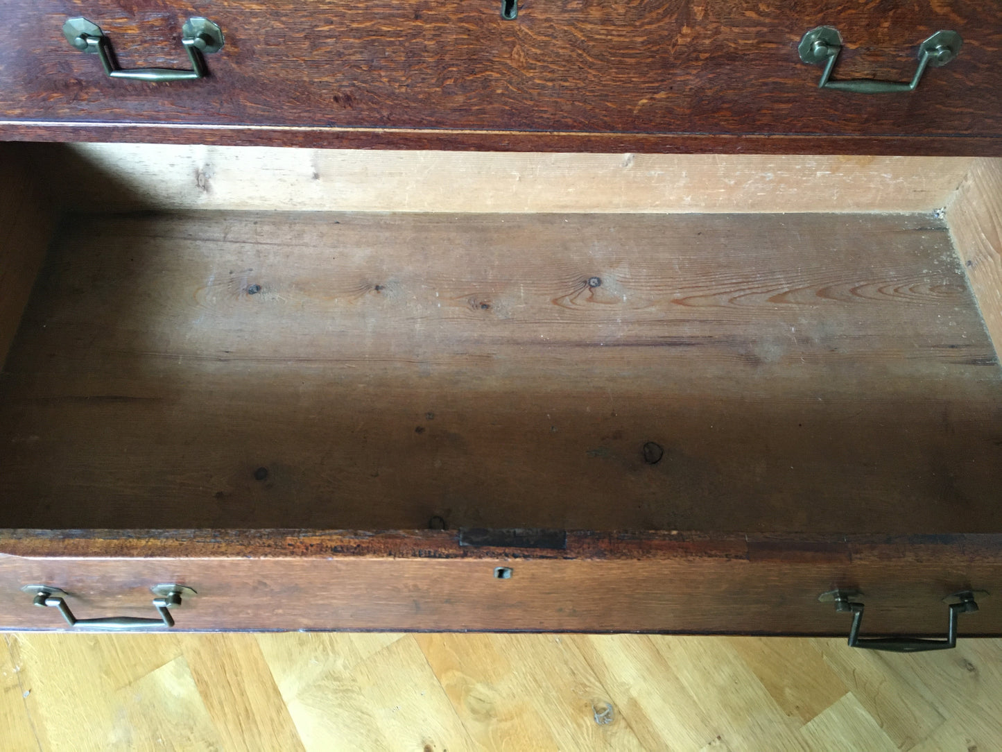 18th century oak bureau