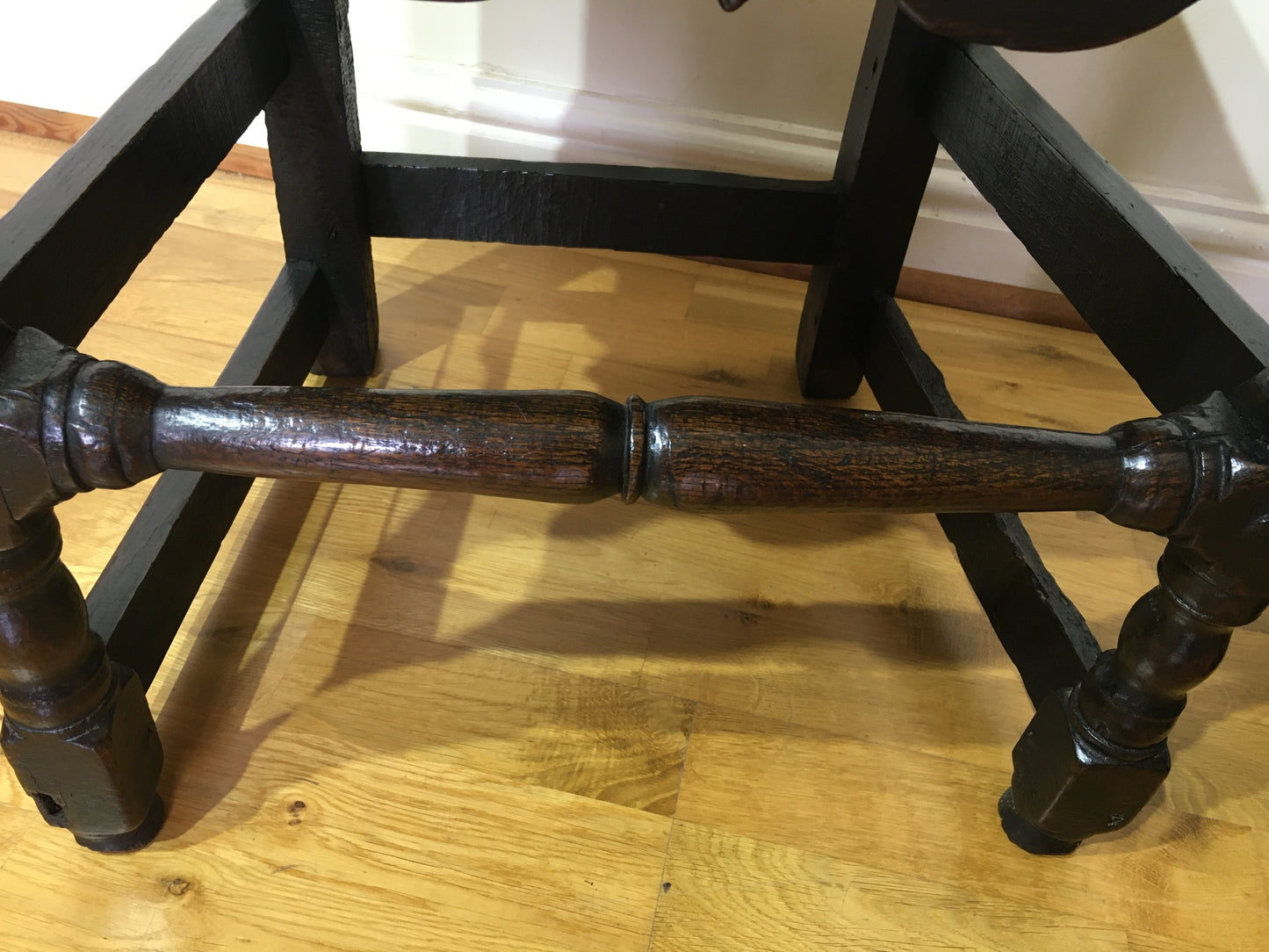 Two 17th/18th century country made chairs.