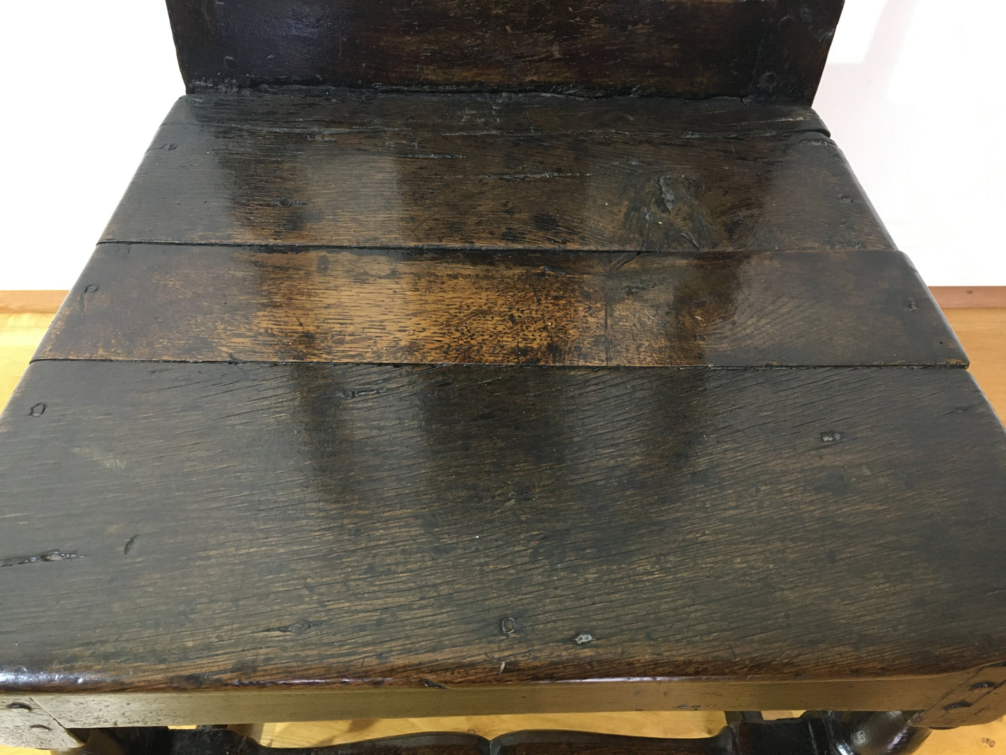 Two 17th/18th century country made chairs.