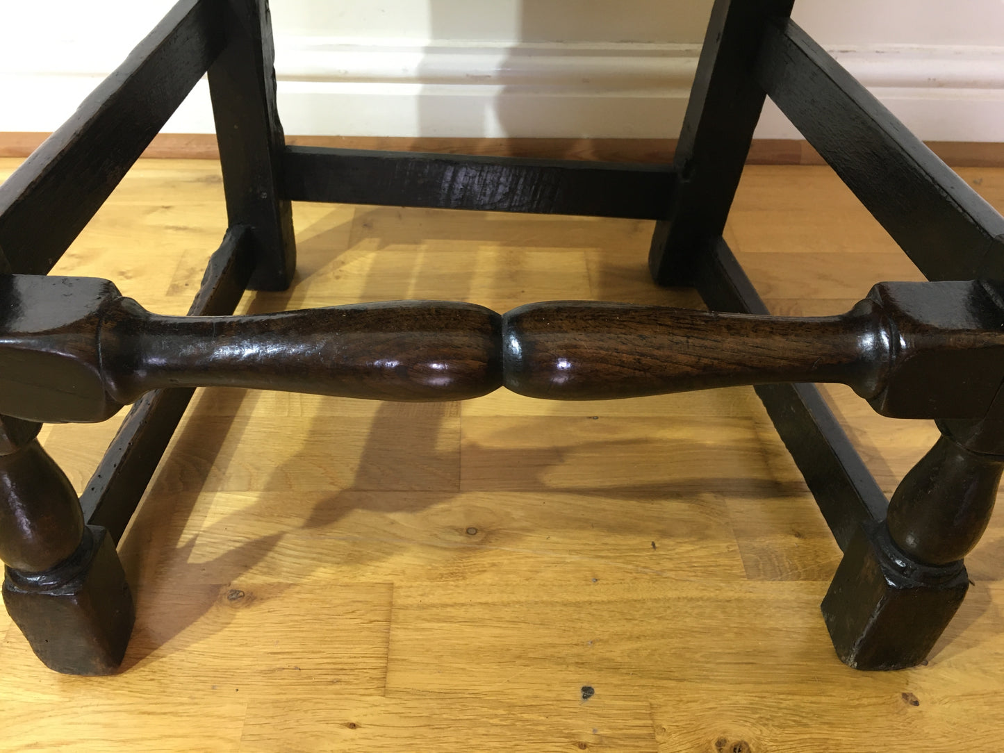 Two 17th/18th century country made chairs.