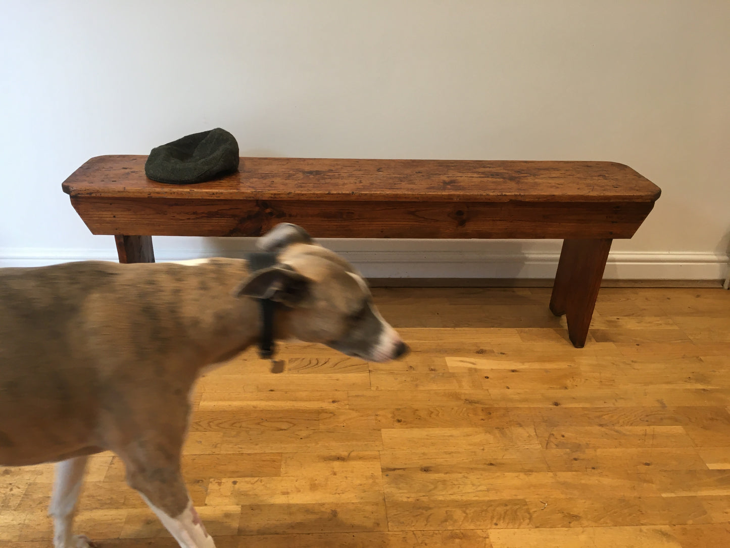 Late 19th century rustic pine bench
