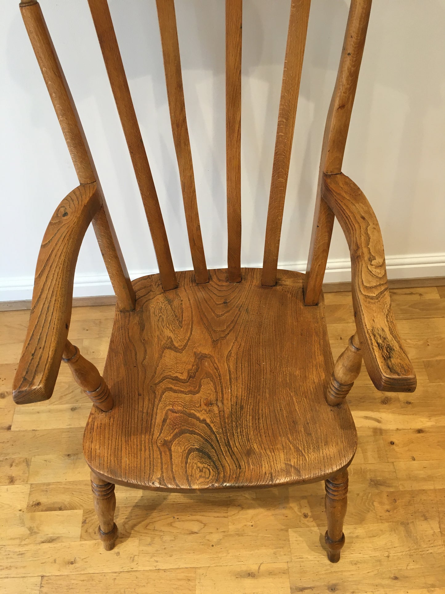Victorian Windsor lath-back armchair