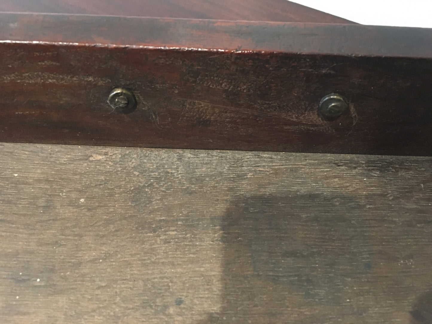Early 19th-century mahogany tea table with fold over top