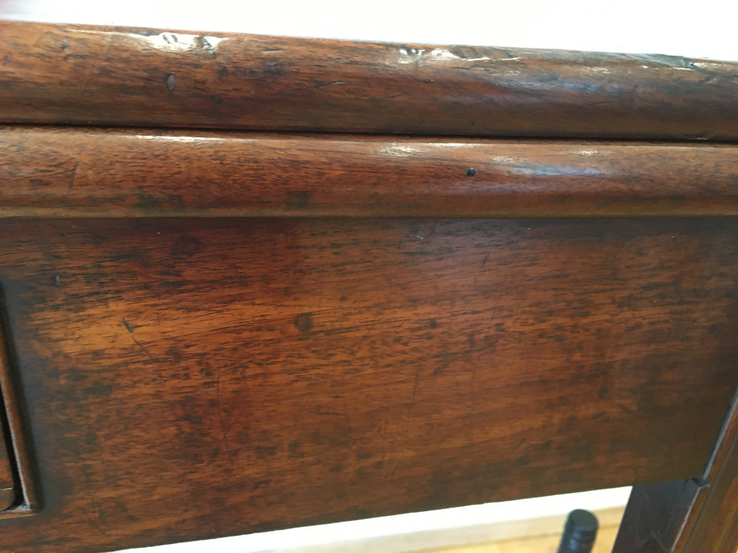 George III mahogany fold-over tea table