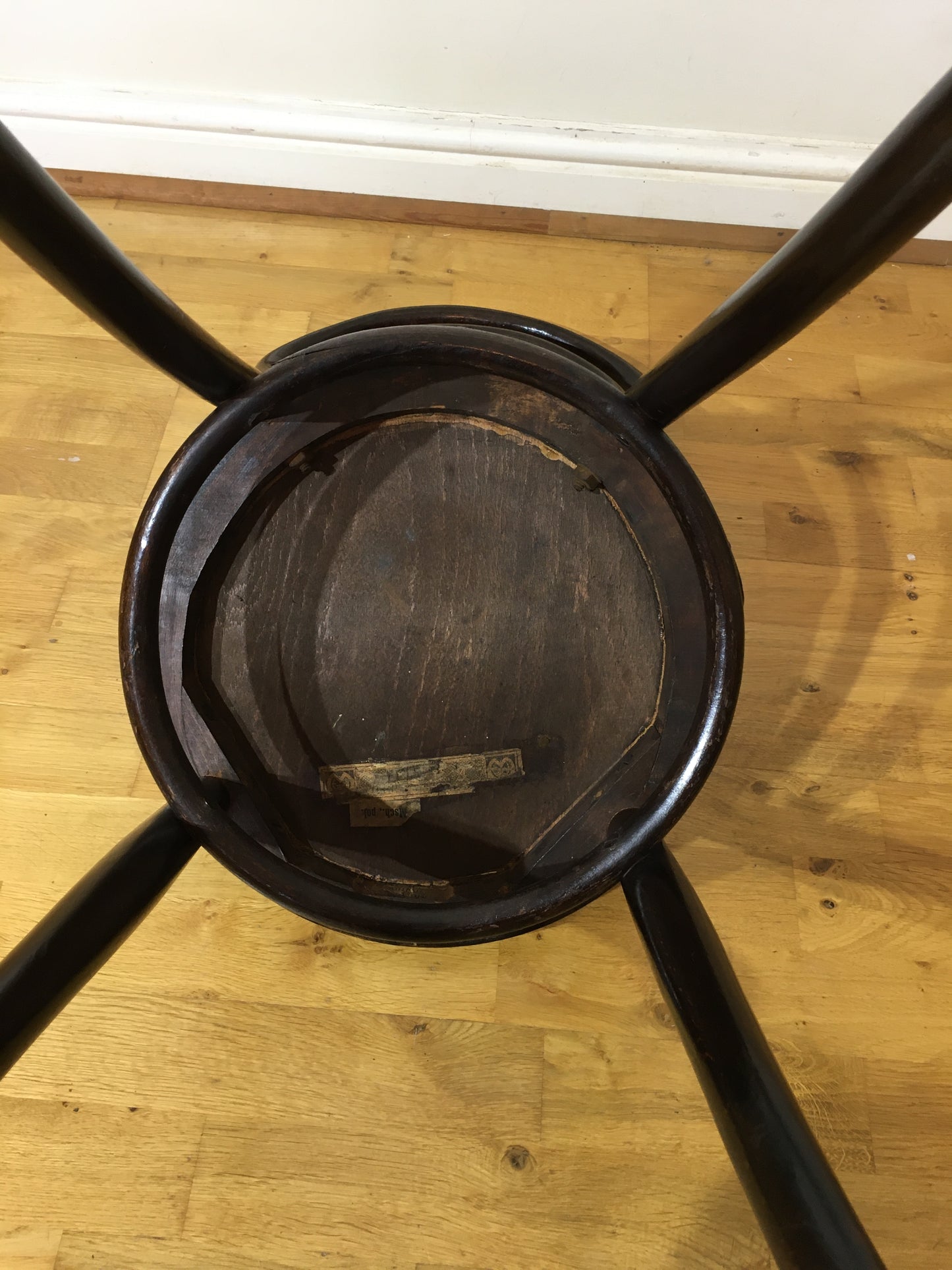 Early bentwood chair by Mundus