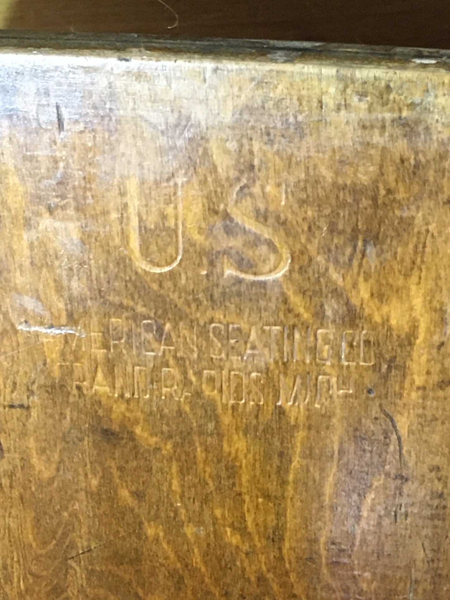 US American Seating Company folding chair