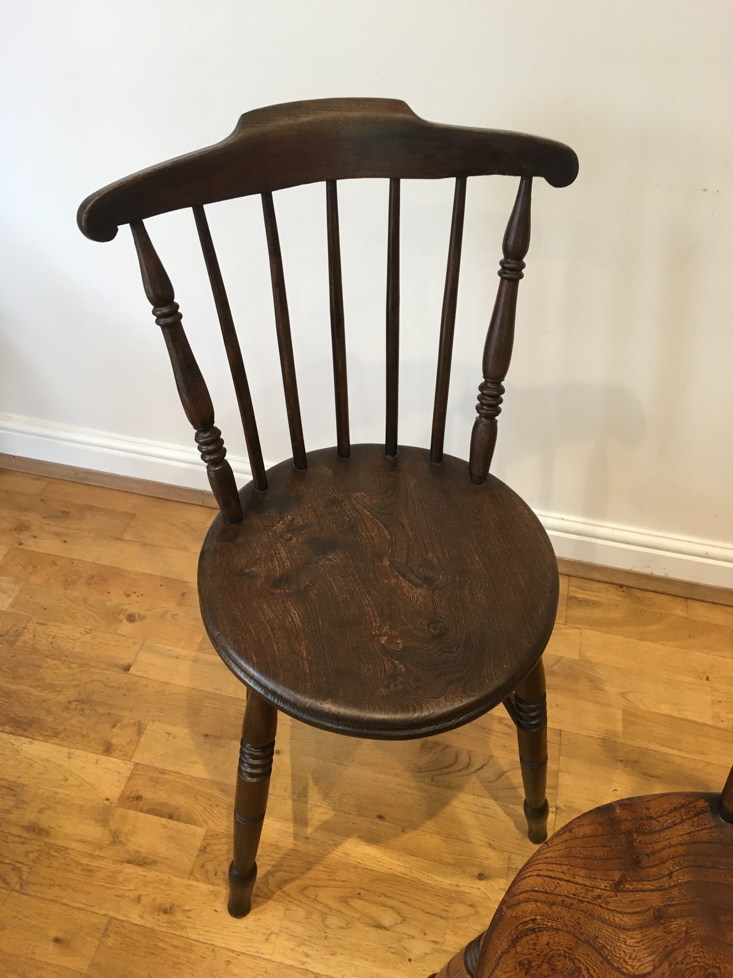 Pair of early 20th-century penny chairs.