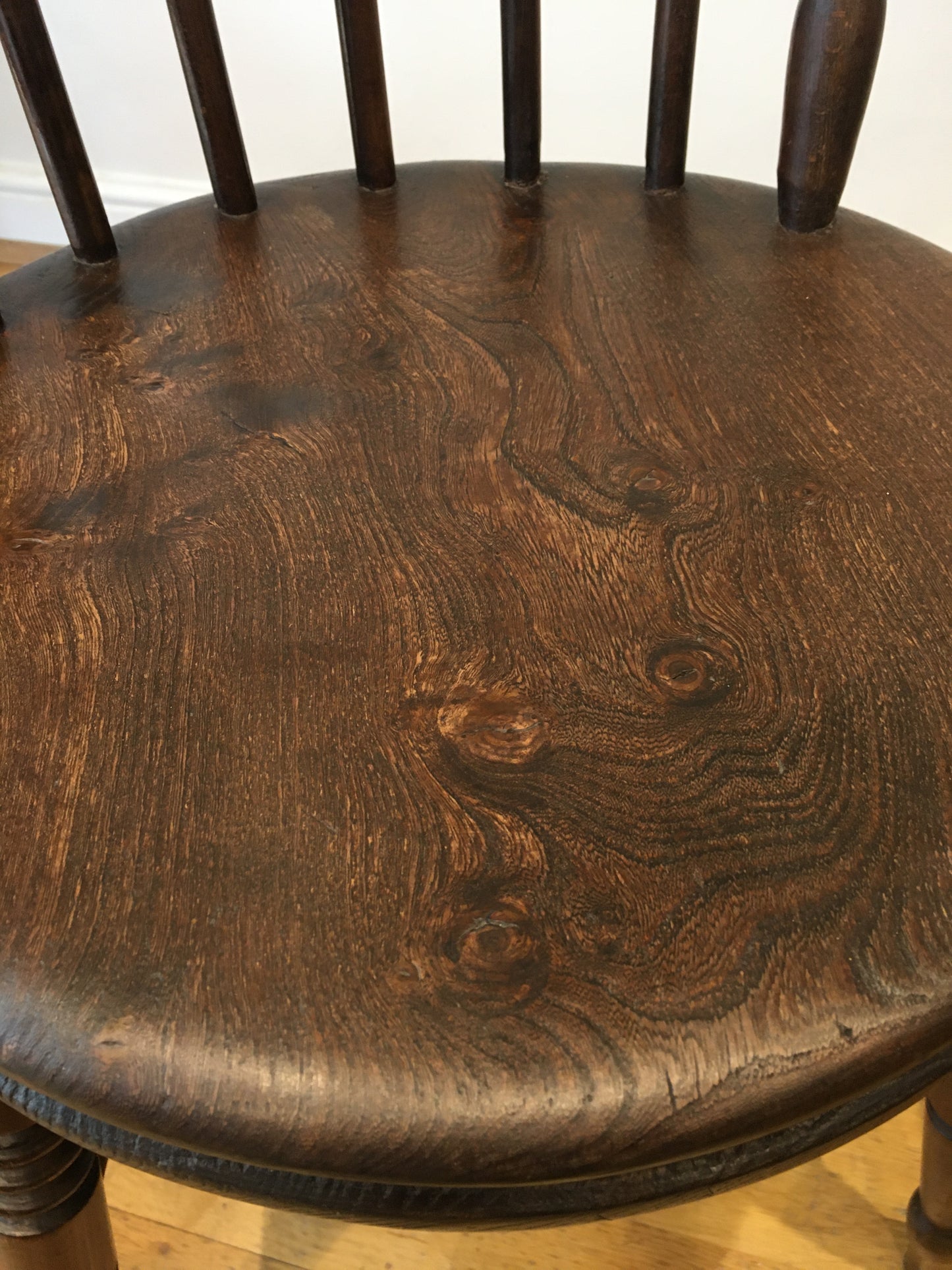 Pair of early 20th-century penny chairs.