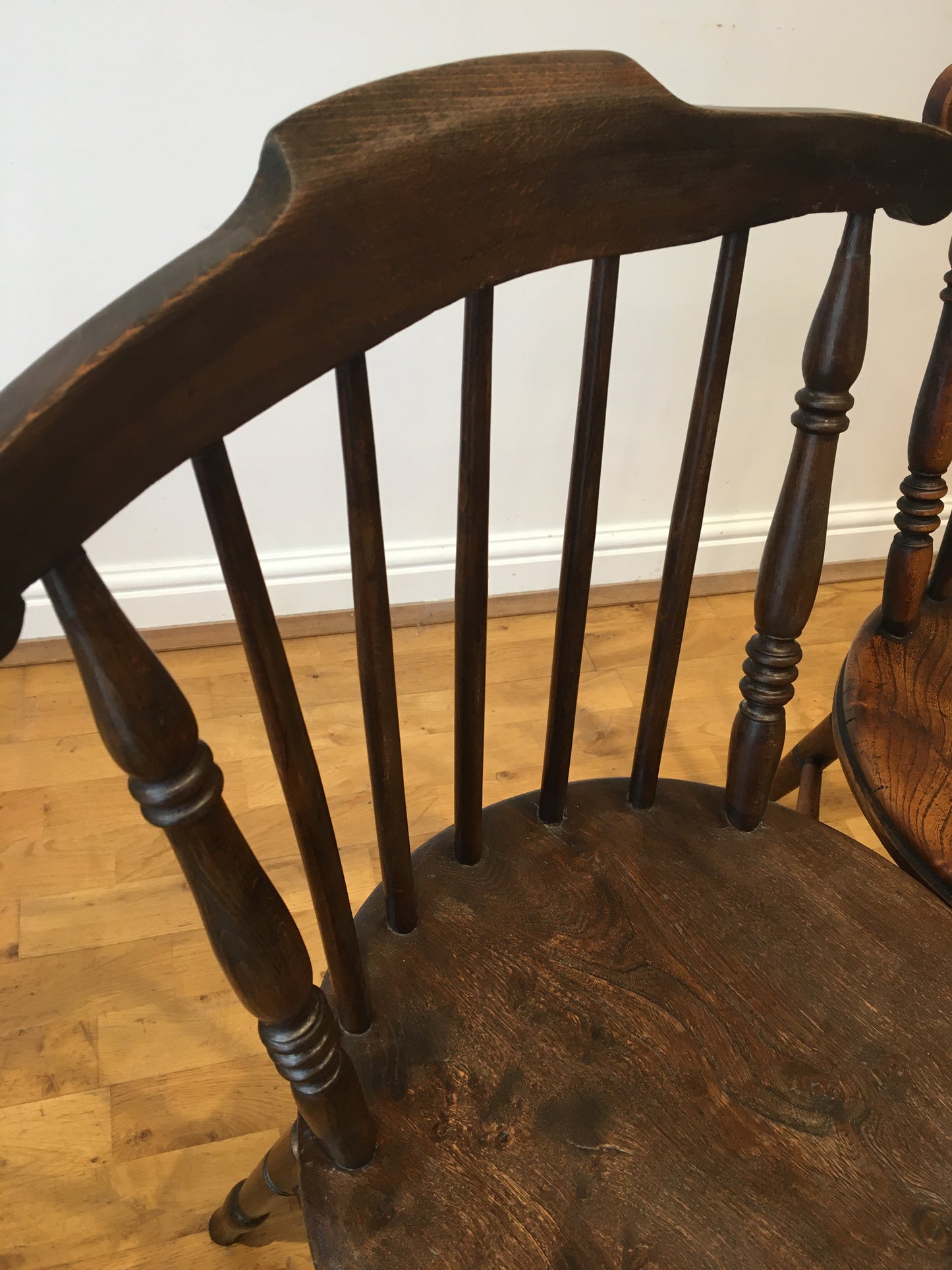 Pair of early 20th-century penny chairs.