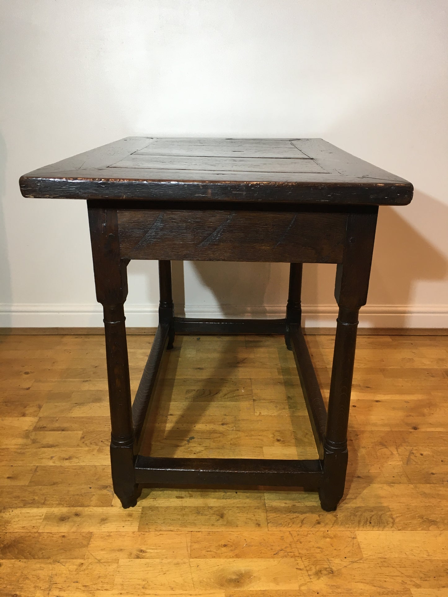 Late 17th / early 18th century oak side table.