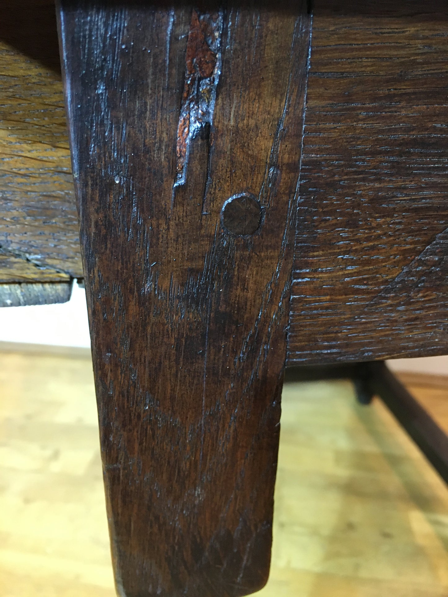 Late 17th / early 18th century oak side table.