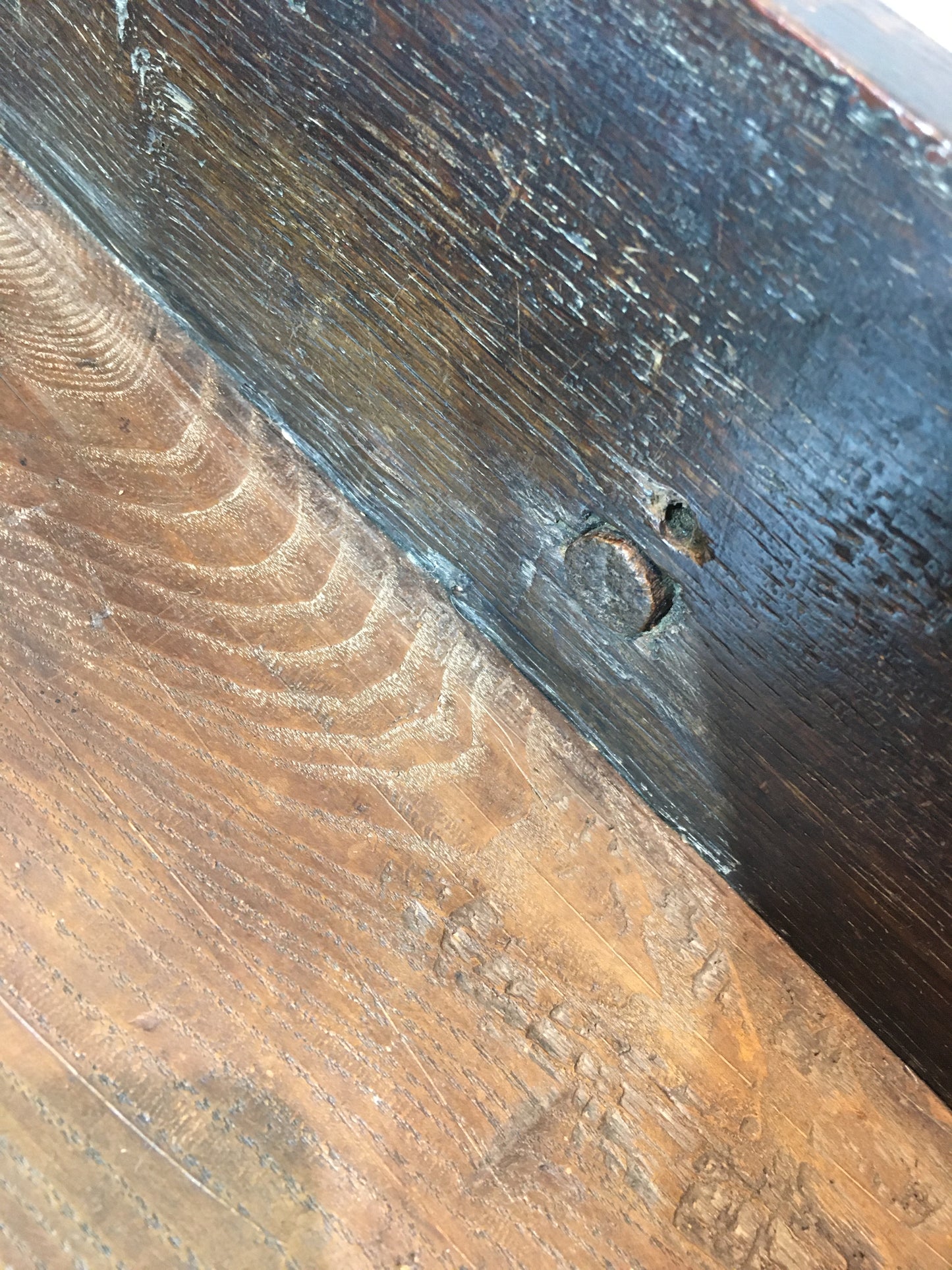 Late 17th / early 18th century oak side table.