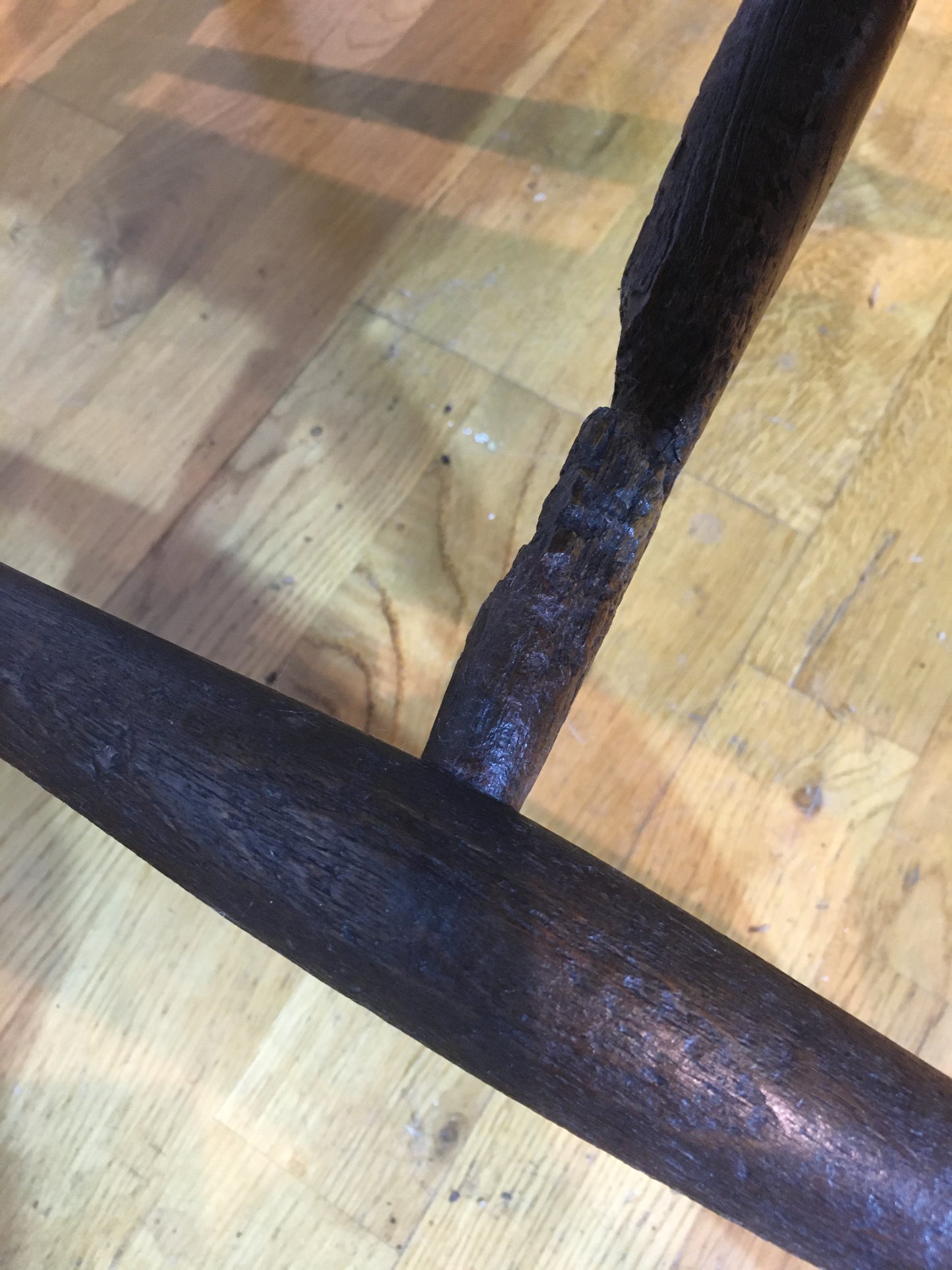 Victorian Windsor spindle-back elm armchair.