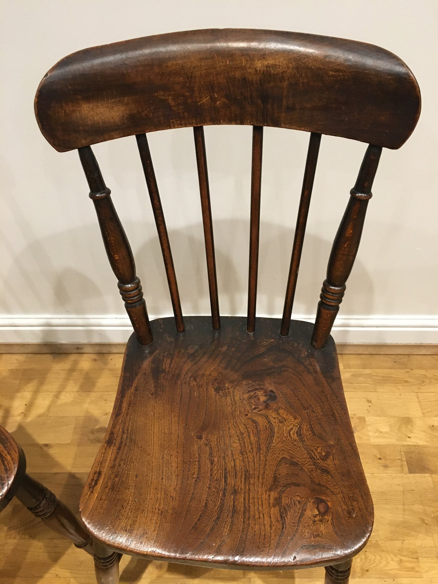 Pair of late 19th century Windsor chairs.