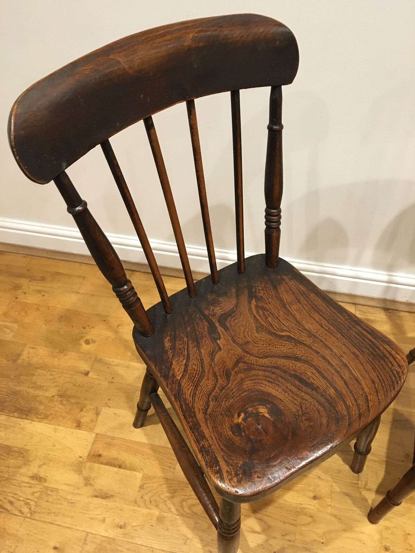 Pair of late 19th century Windsor chairs.