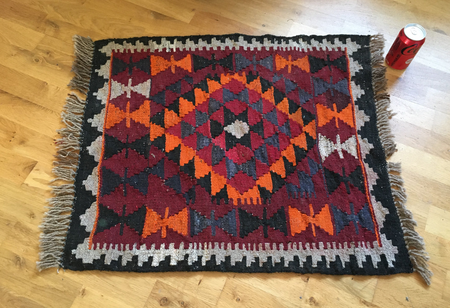 Old hand-woven rug