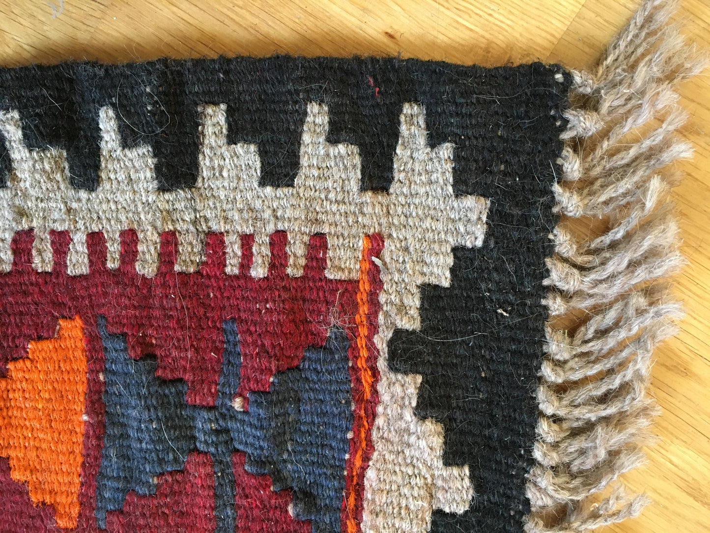Old hand-woven rug